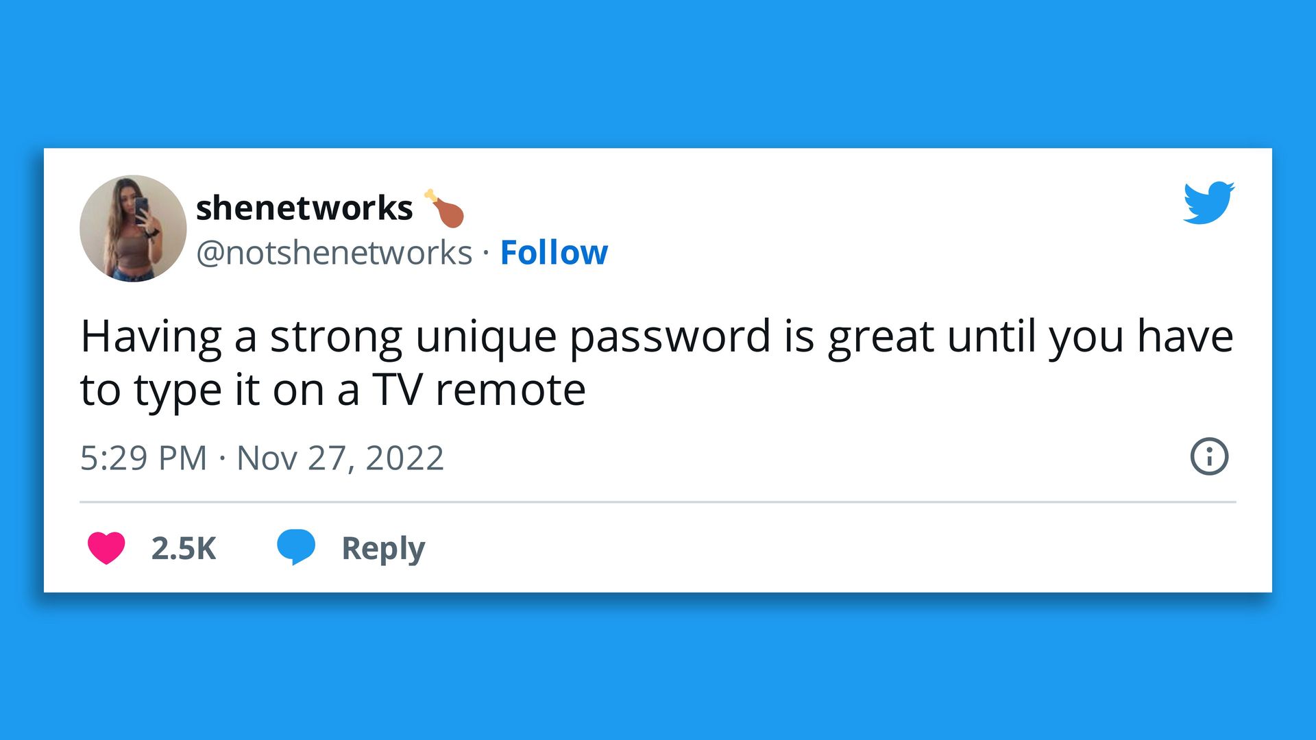 Screenshot of a tweet