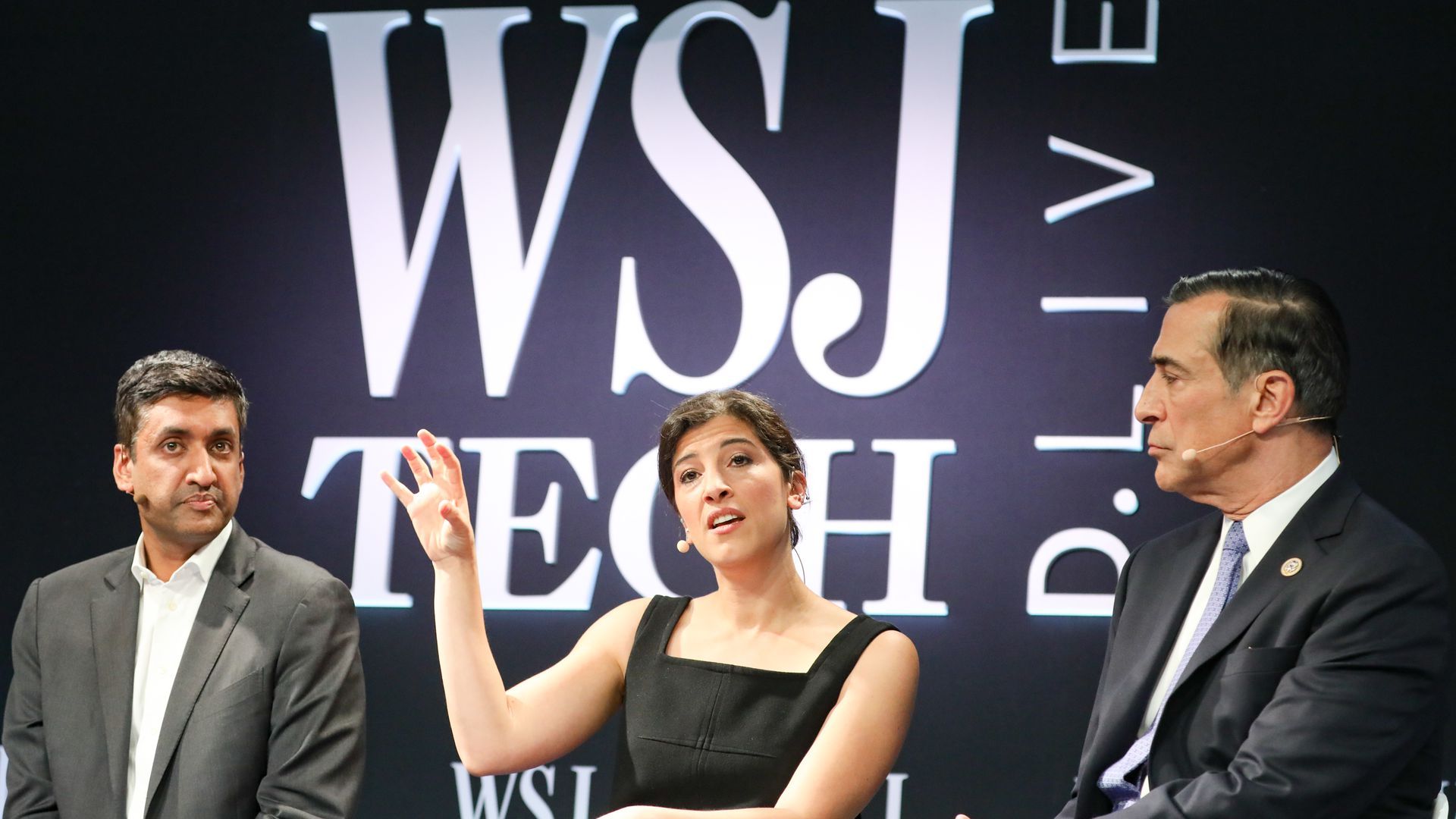 Panel with congressmen Ro Khanna and Darrell Issa, along with Renee DiResta
