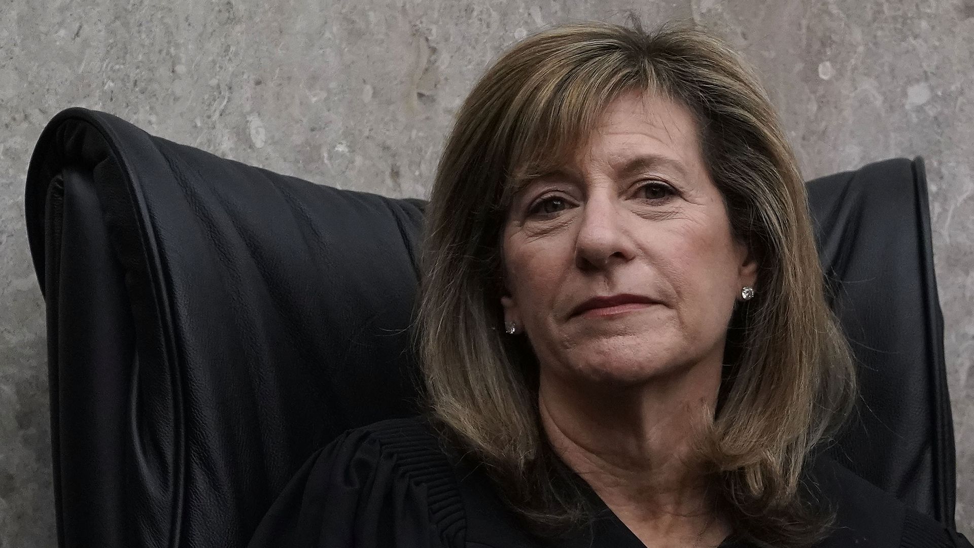 U.S. District Judge Amy Berman Jackson listens during the investiture ceremony for U.S. District Judge Trevor N. McFadden April 13, 2018 at the U.S. District Court in Washington, DC.