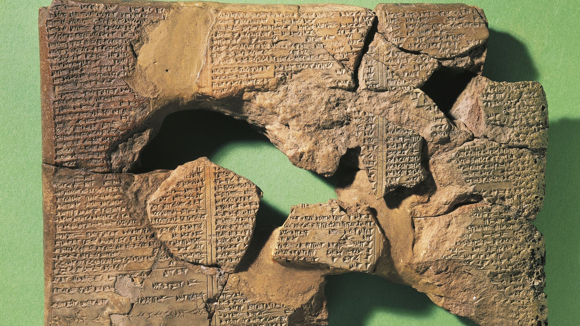 Cuneiform tablet relating part of the Epic of Gilgamesh