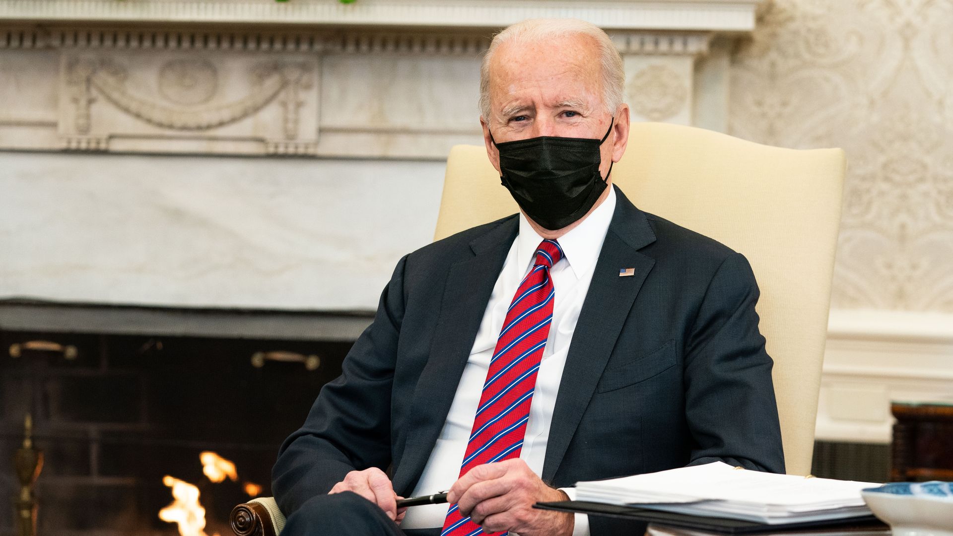 U.S. President Joe Biden meets with Treasury Secretary Janet Yellen in the Oval Office