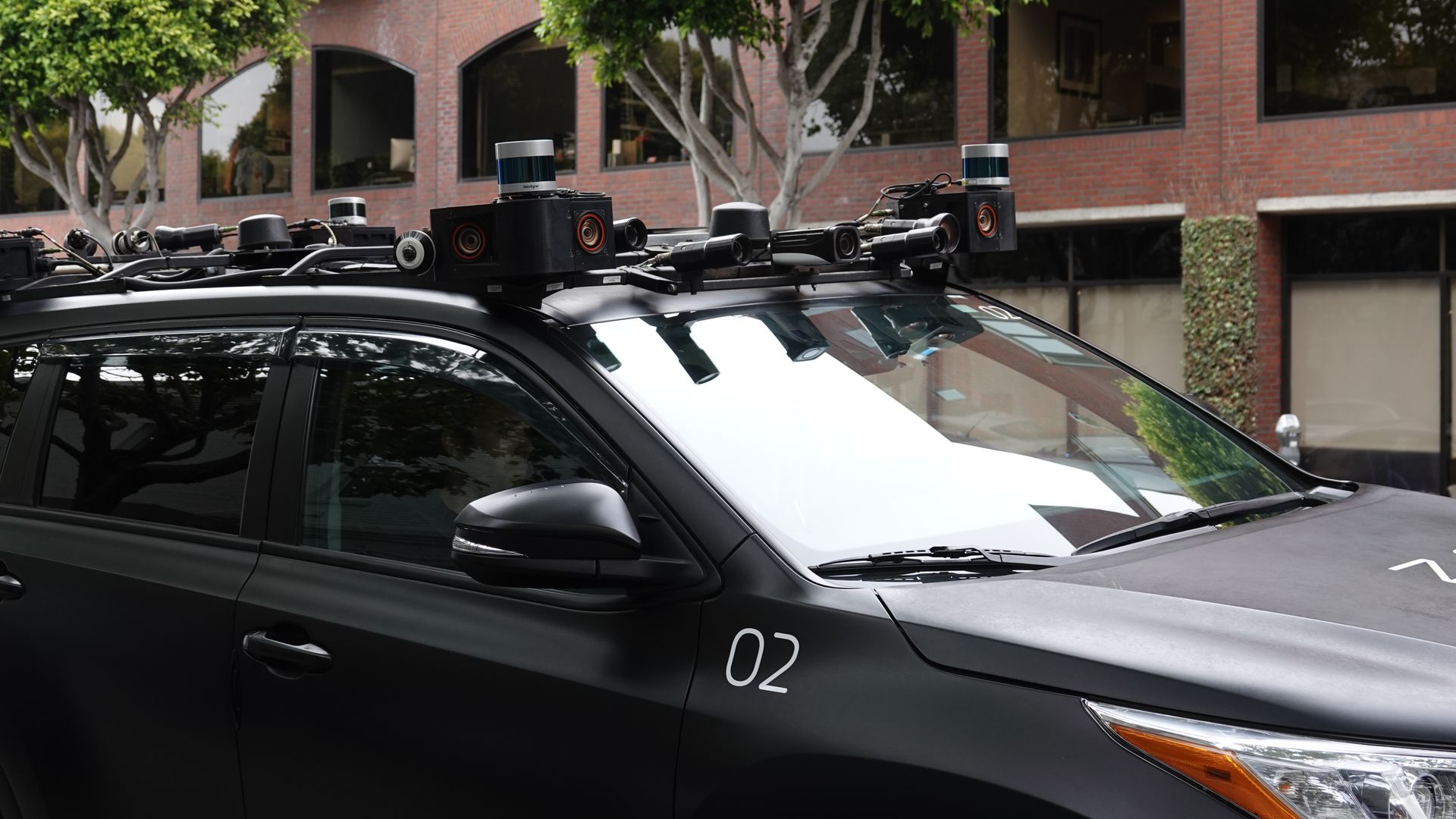 Zoox self-driving car a the street in San Francisco.