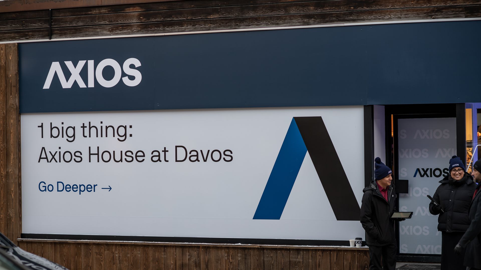 Axios House at Davos.