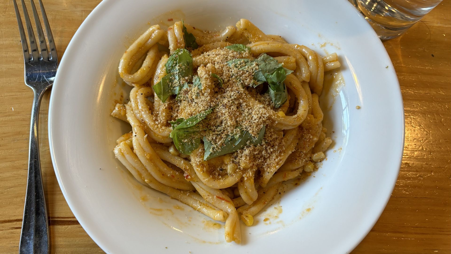 A plate of pasta