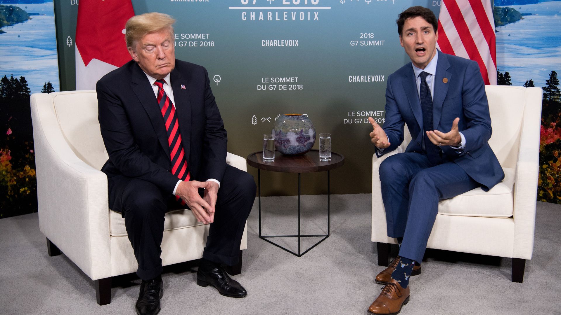 What they're saying: The fallout from the Trump-Trudeau G7 spat