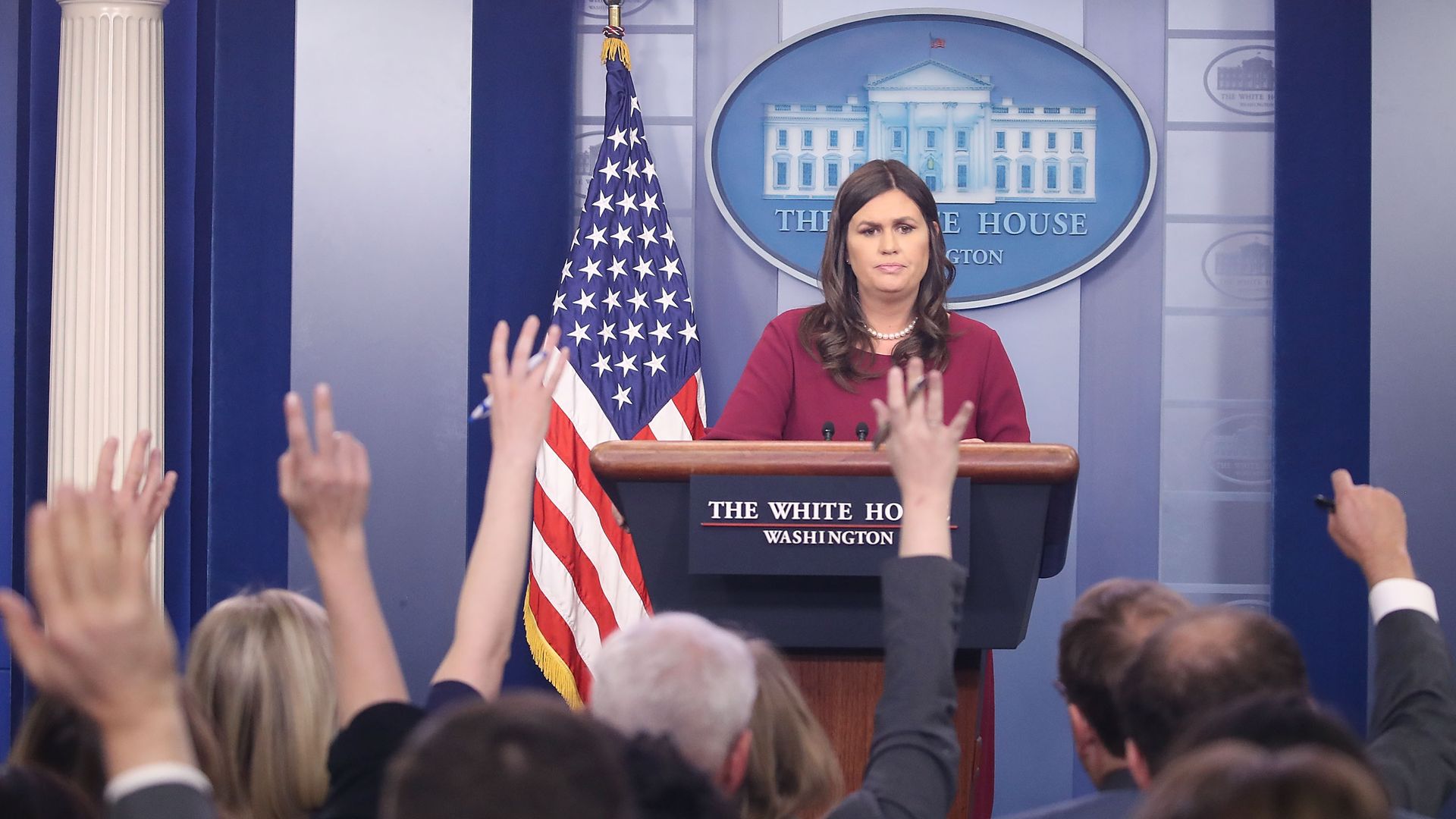 White House Press Secretary Sarah Sanders.