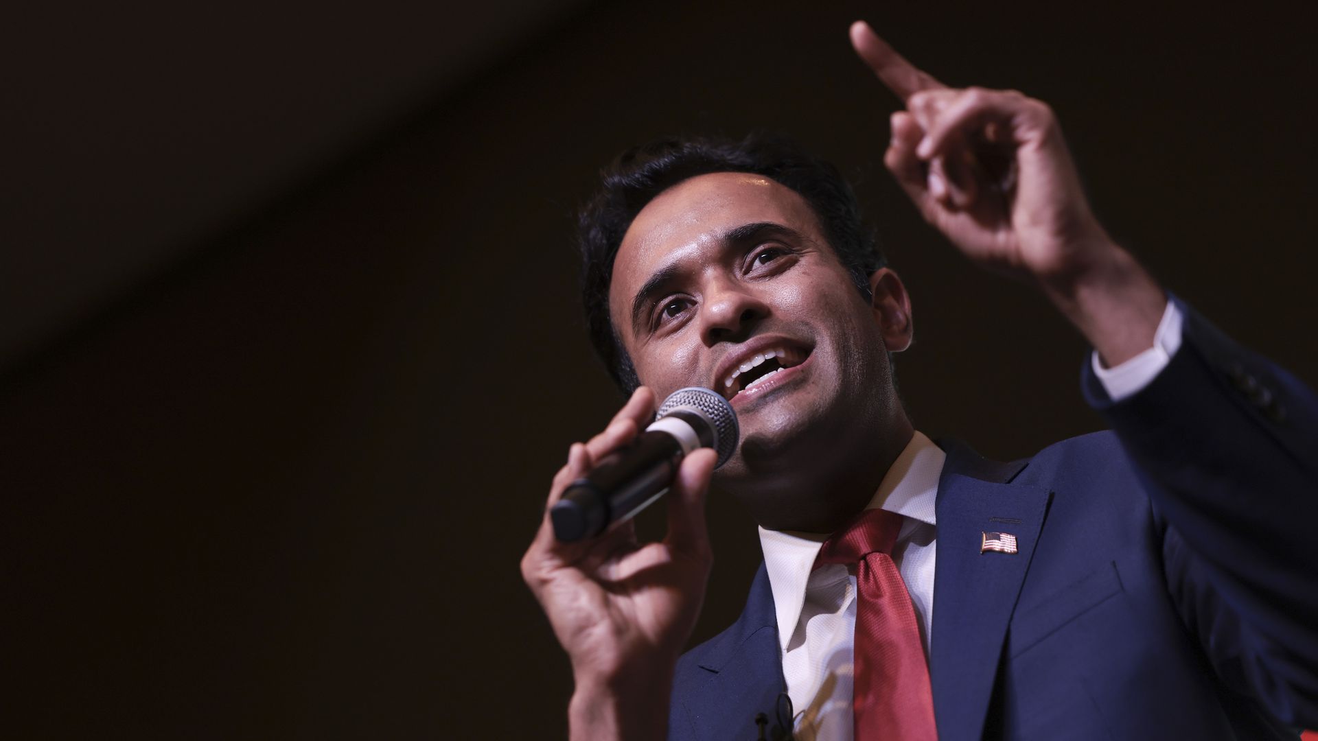 Vivek Ramaswamy speaks in Charleston, South Carolina, in March.