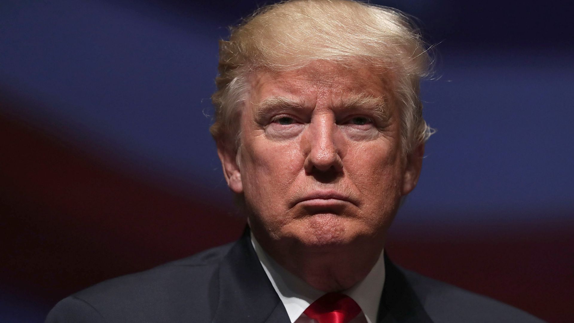 trump looking froward.