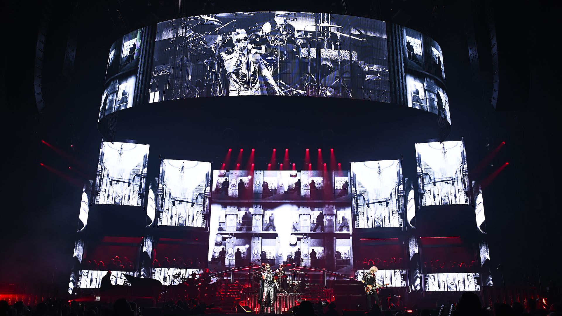 Queen + Adam Lambert kick off the "Rhapsody Tour" at CFG Bank Arena on October 04, 2023 in Baltimore, Maryland. (Photo by Shannon Finney/Getty Images)