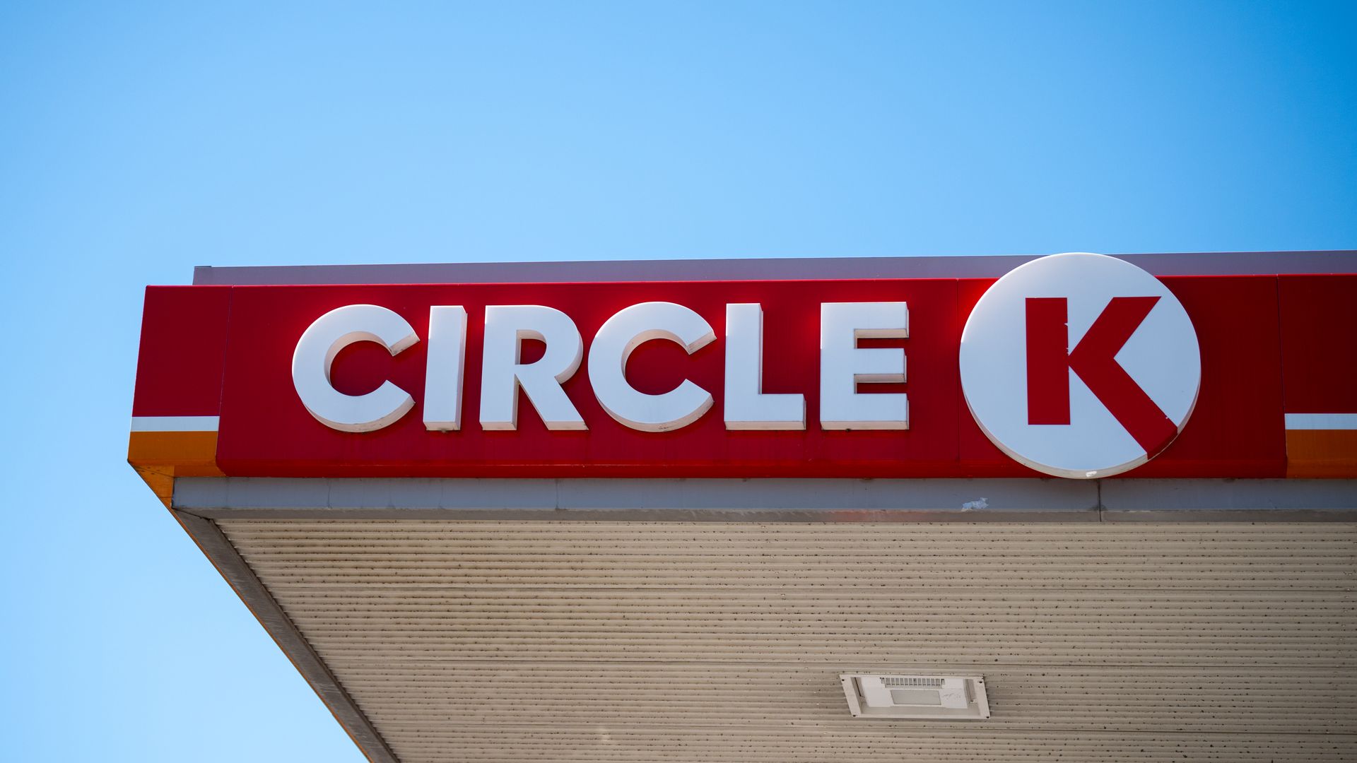 Circle K logo on a gas pump