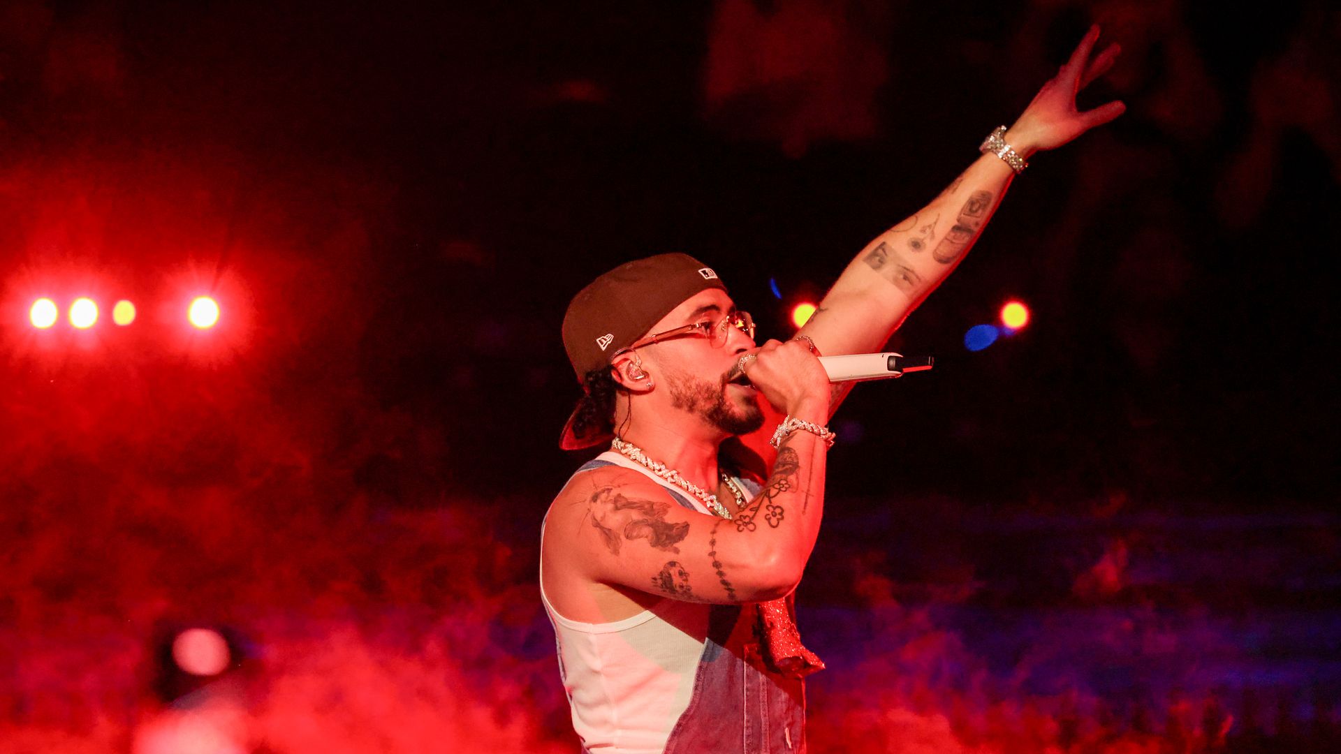 Bad Bunny at the Billboard Latin Music Awards. 