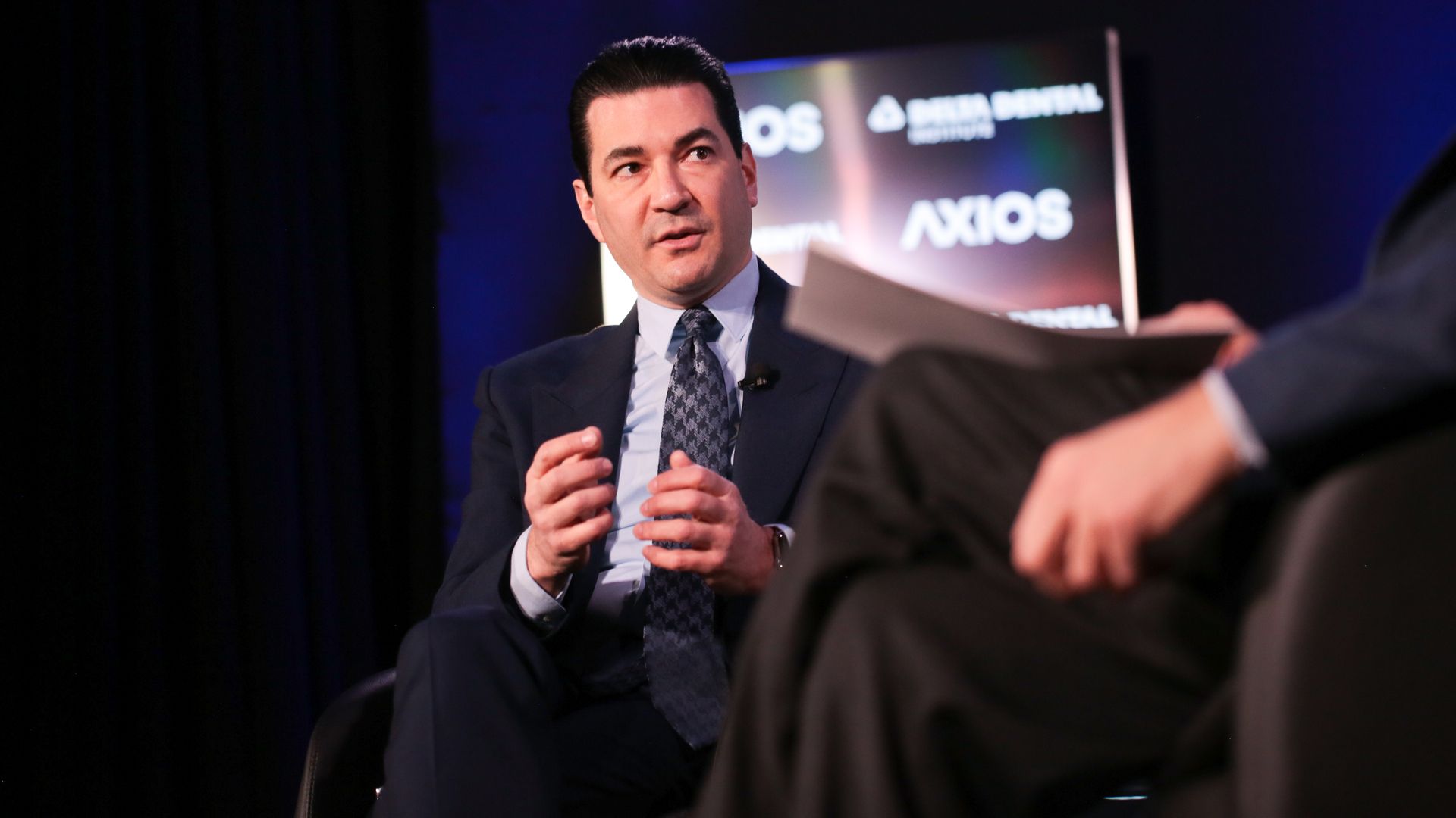 Dr. Scott Gottlieb on the Axios stage.