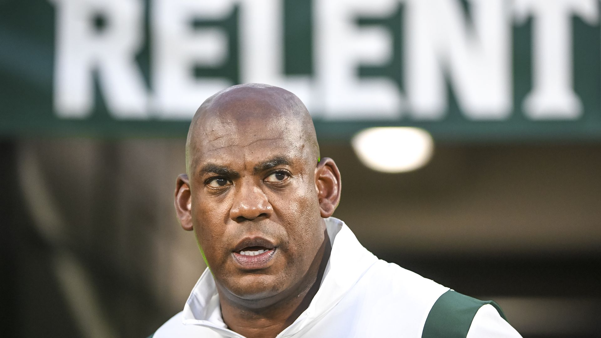 Michigan State head coach Mel Tucker