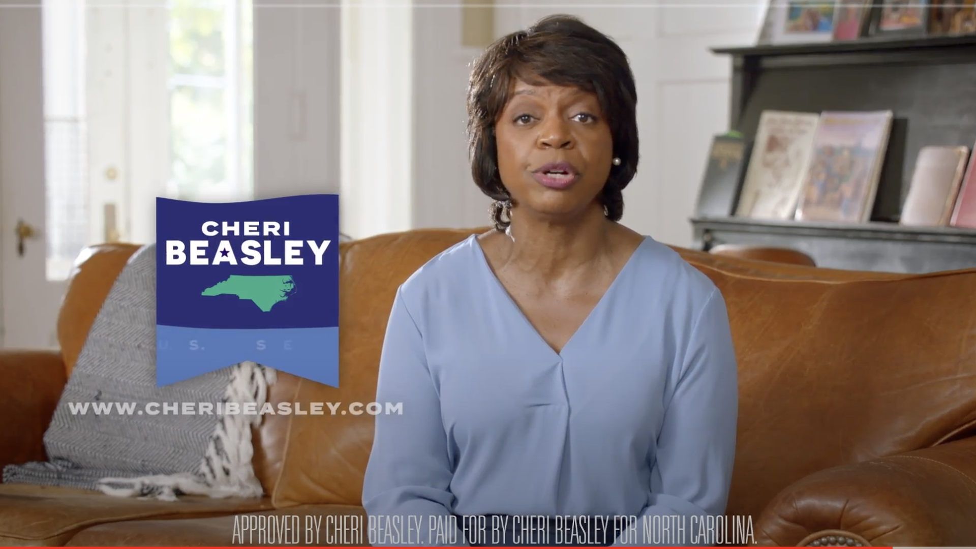Cheri Beasley in a new campaign ad