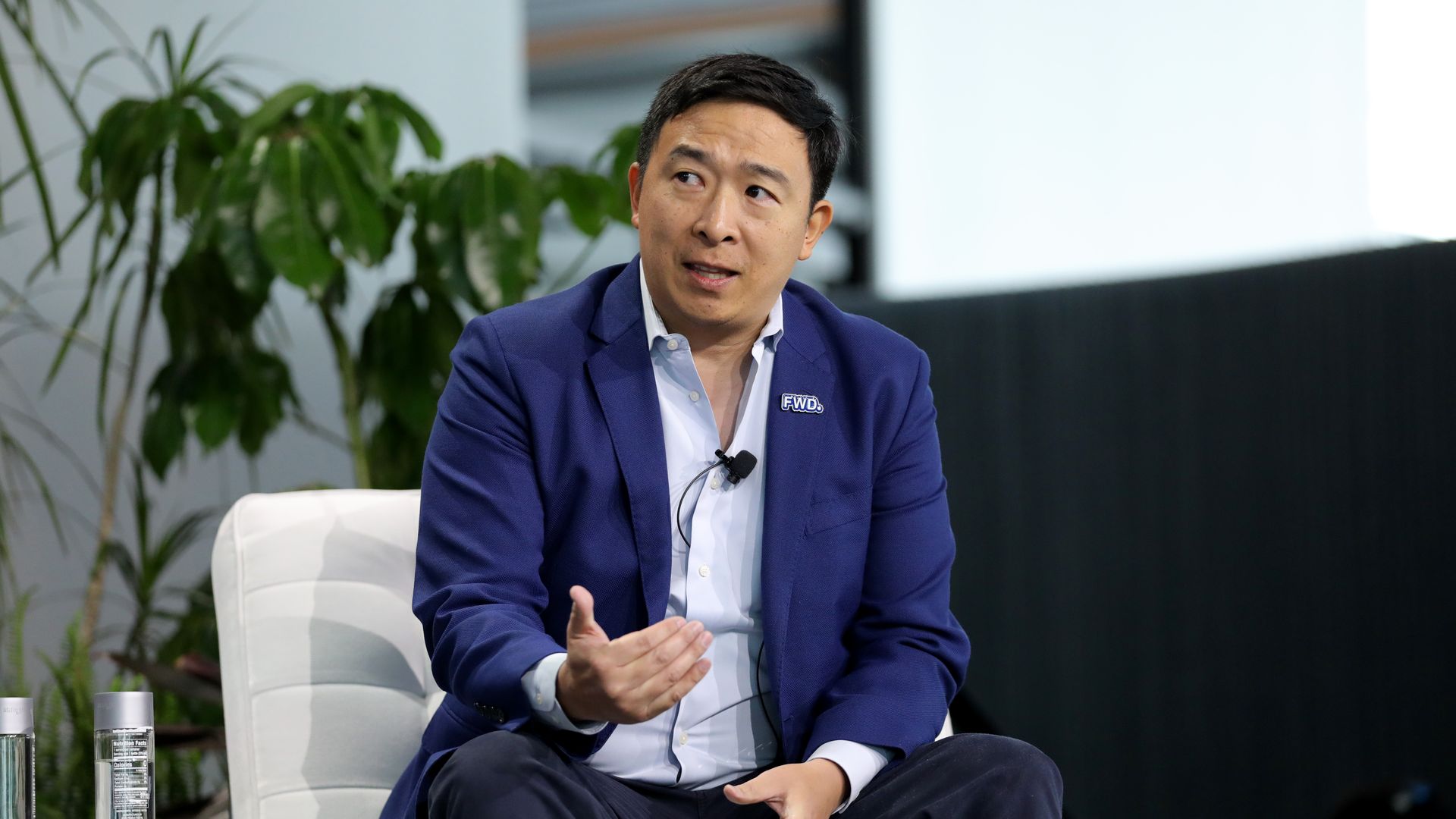  Andrew Yang participates in the "From Government to Corporations: The Urgent Need for AAPI Leadership" panel during the TAAF Heritage Month Summit at The Glasshouse on May 05, 2023 in New York City.