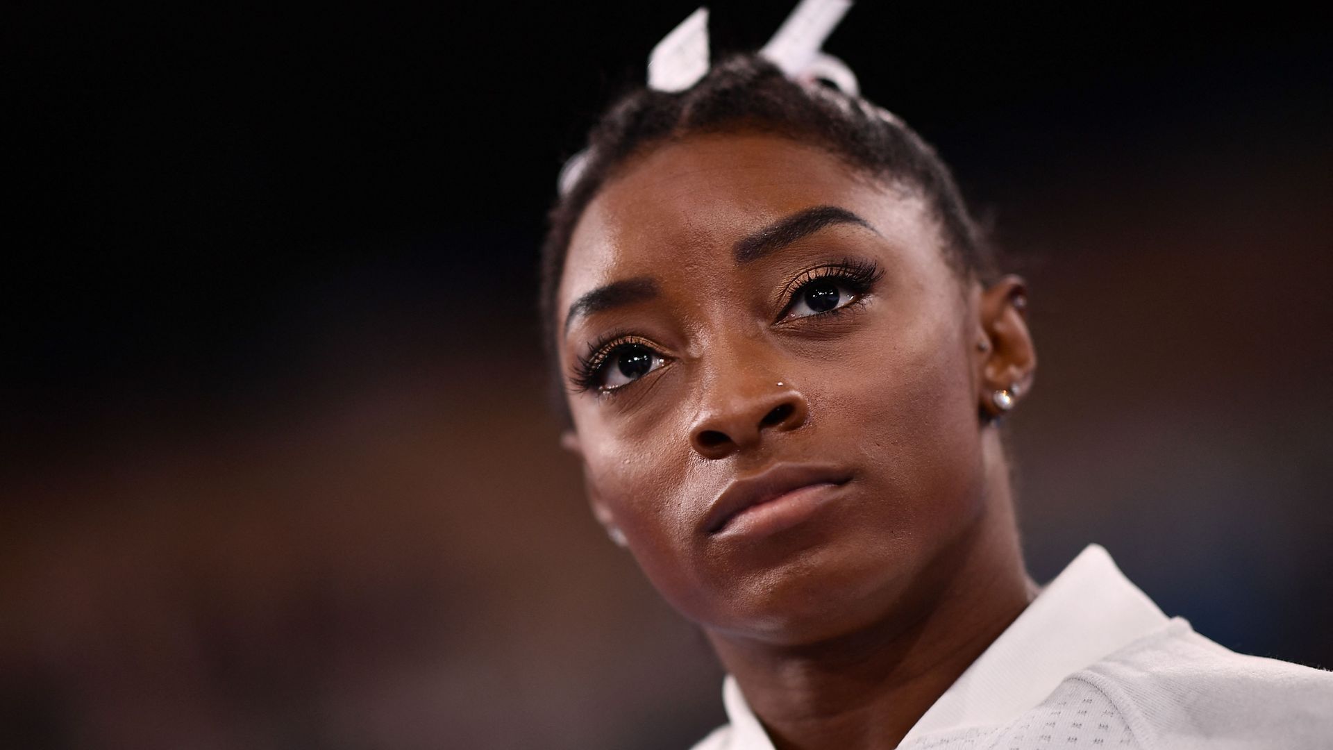 Photo of Simone Biles' face