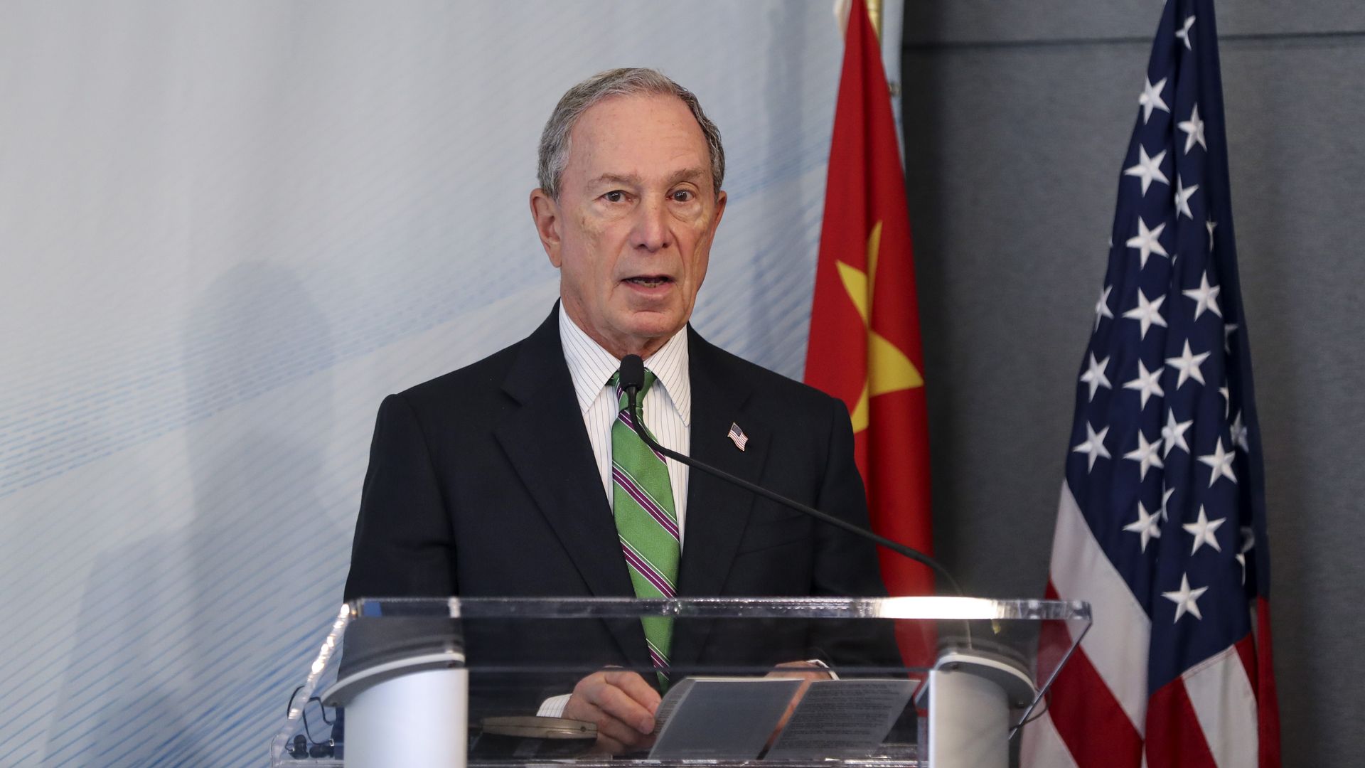 New York City mayor Michael Bloomberg delivers a speech at the High-level Dialogue on U.S.-China Economic Relations in New York, the United States, on June 14
