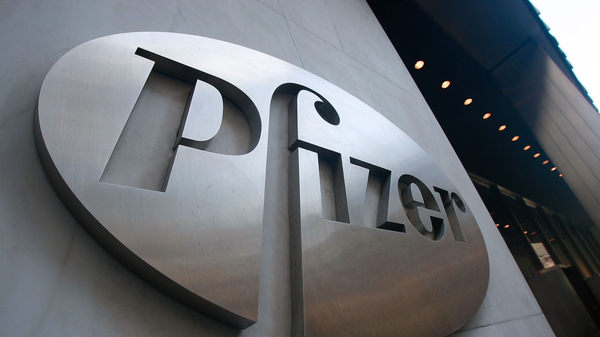 Pfizer's logo.