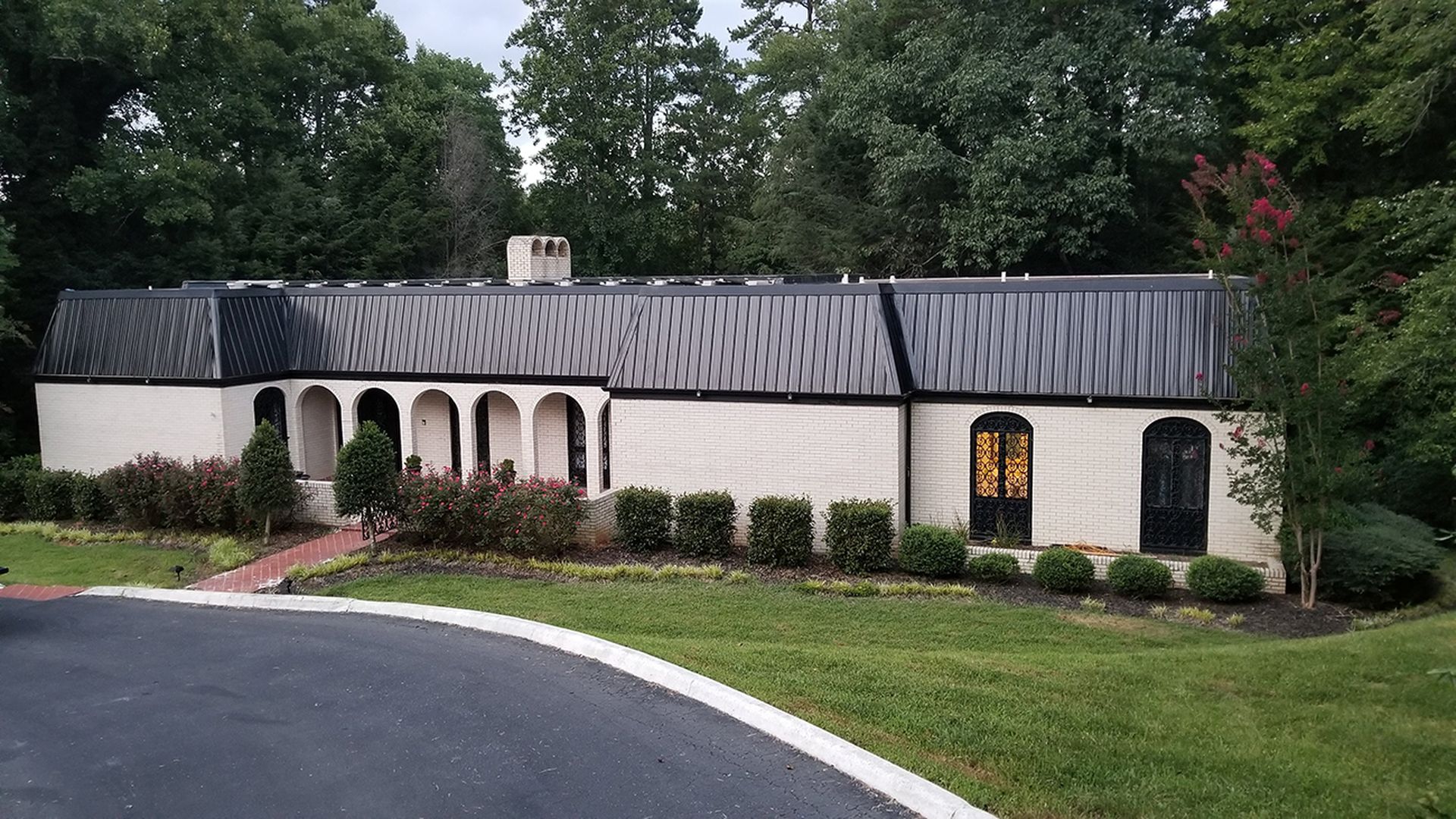 Hickory mediterranean renovation exterior