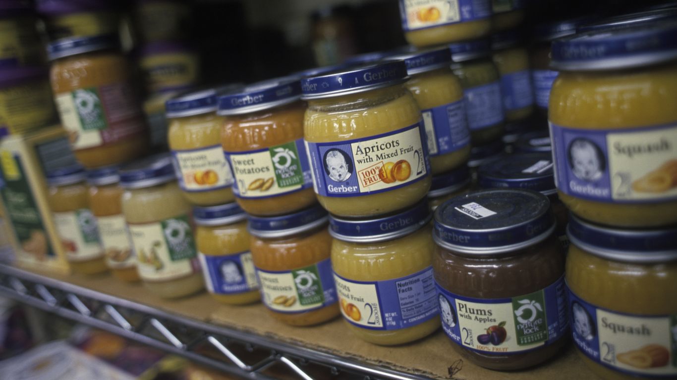 The best baby foods contain toxic heavy metals