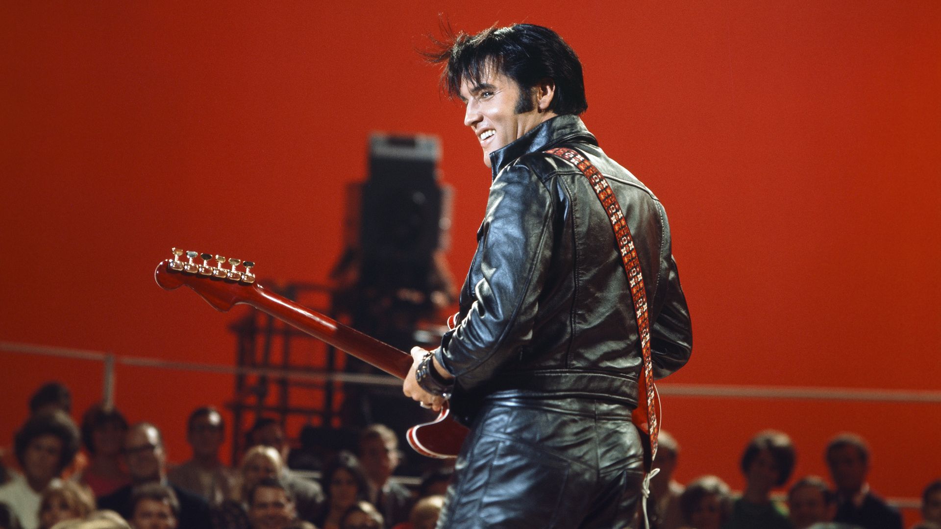 Elvis Presley during his '68 Comeback Special on NBC.