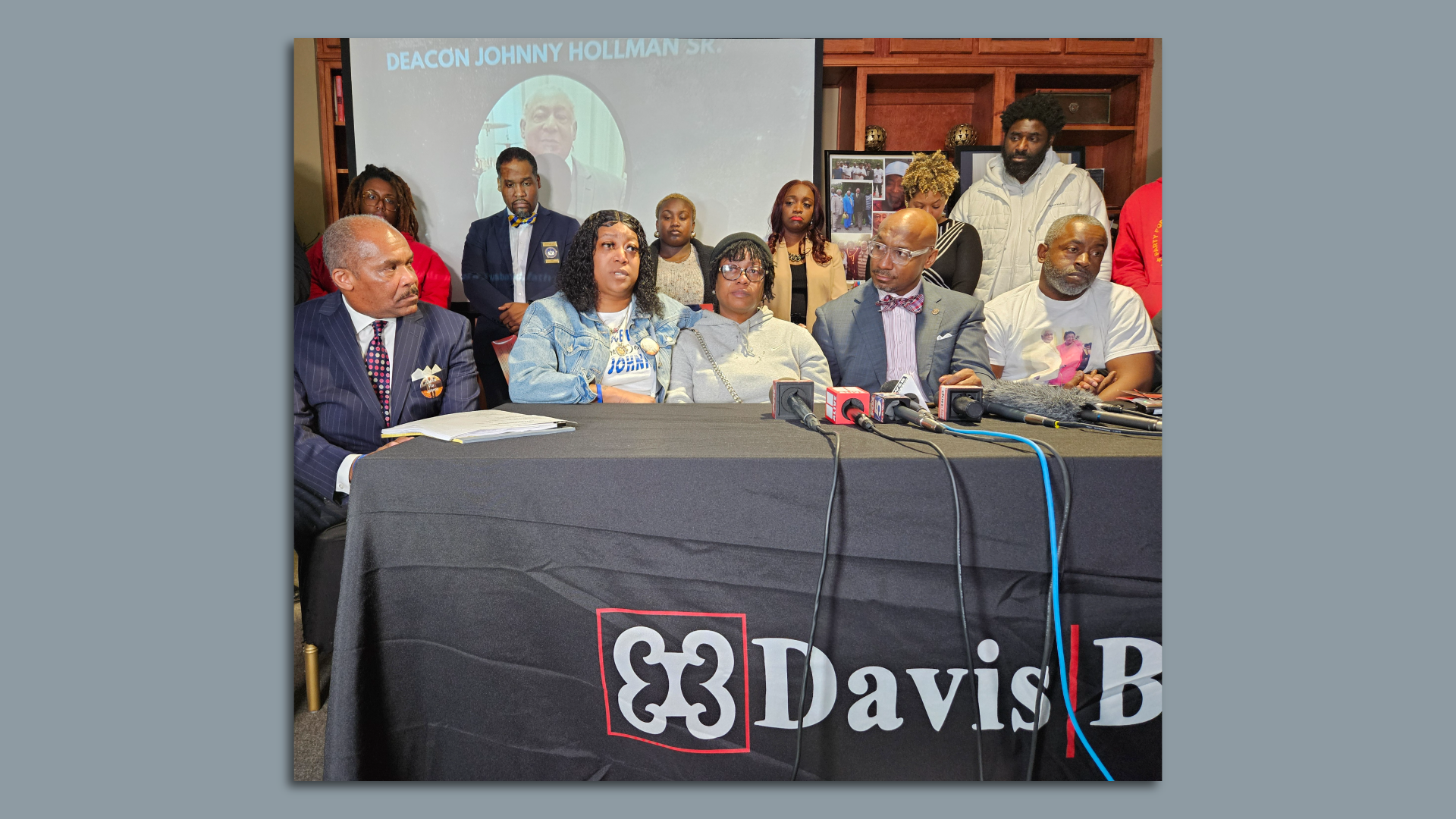 Hollman family during press coference