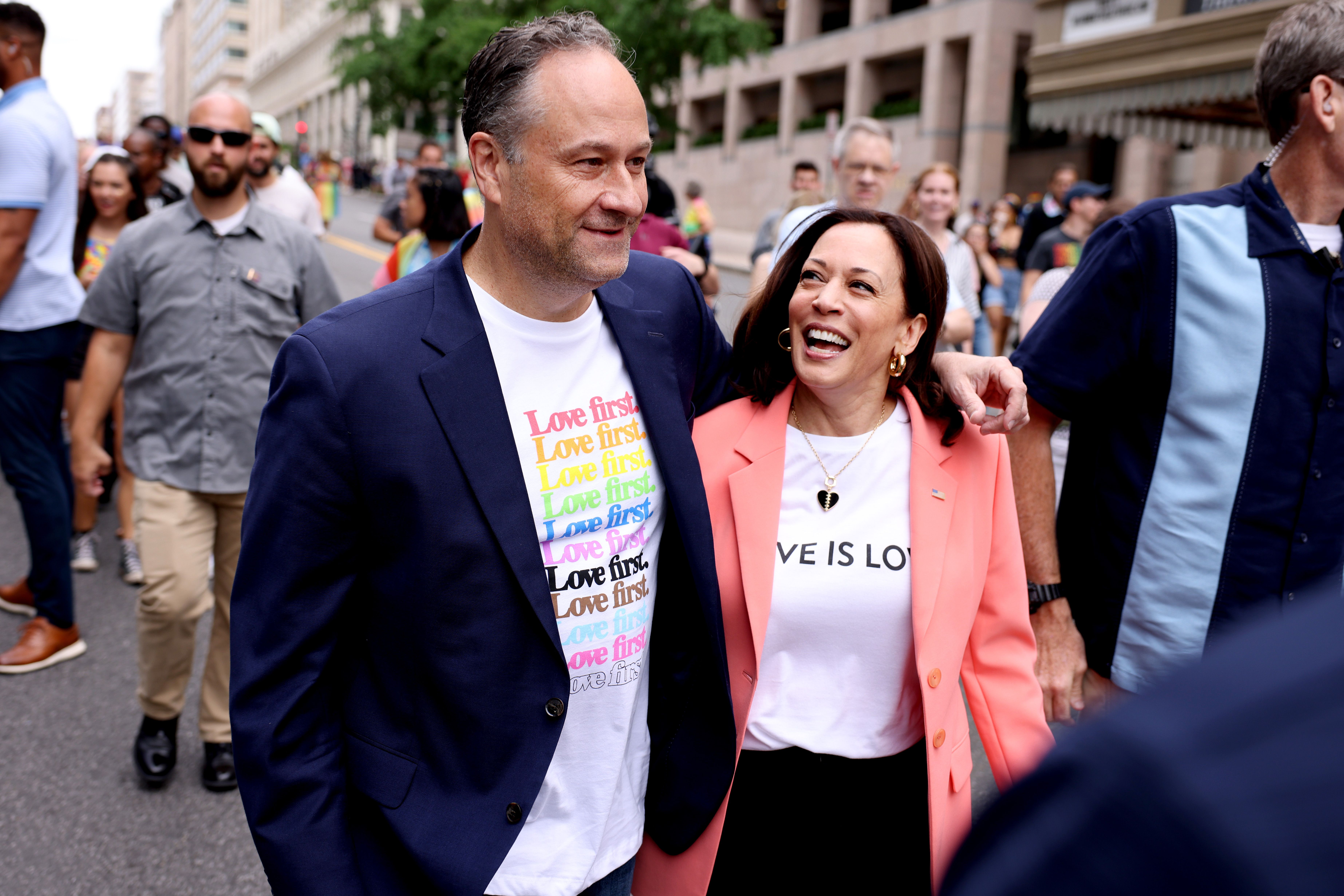 VP and first gentleman at pride 