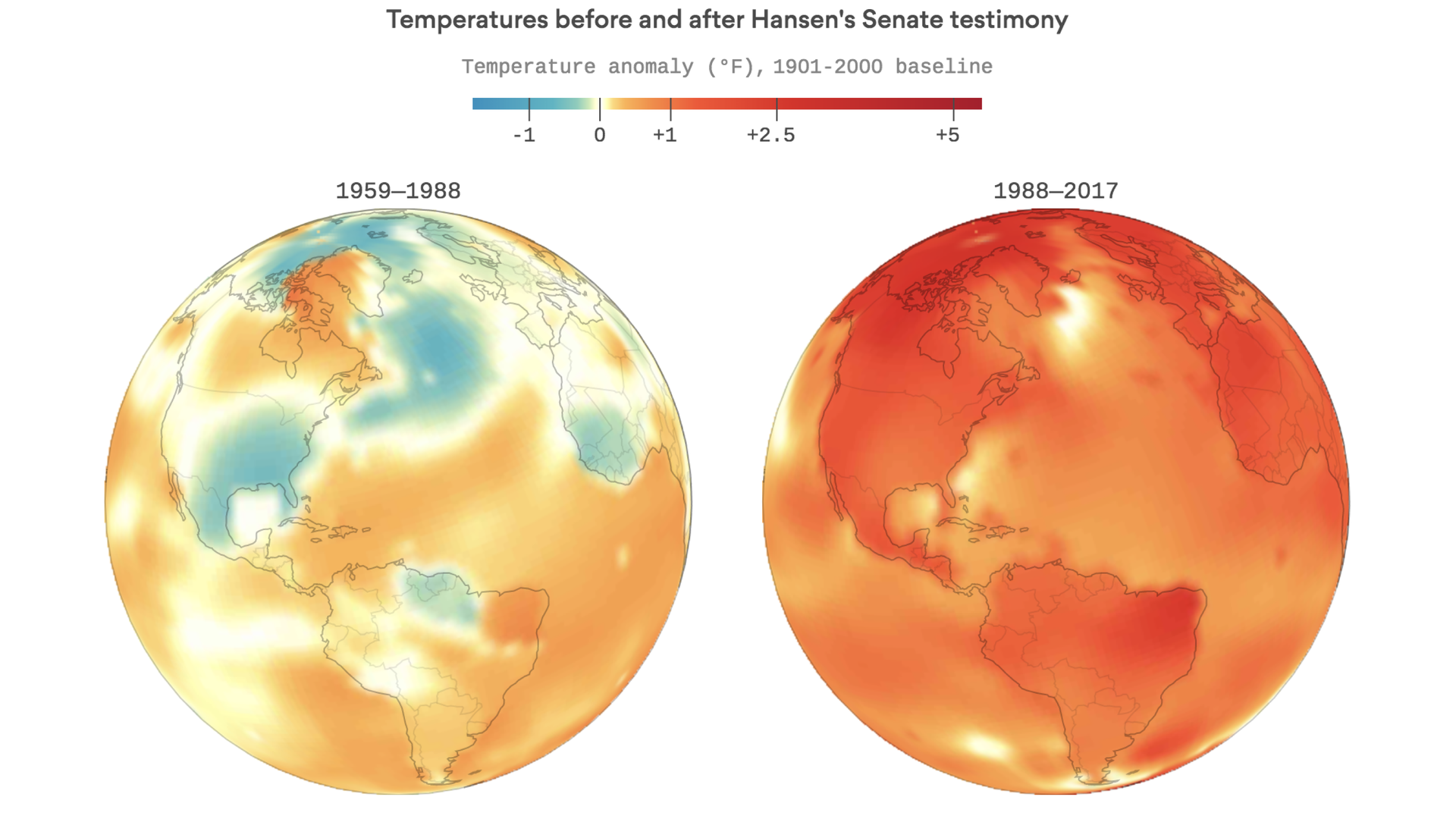 How much Earth has warmed since a NASA scientist's warning 30 years ago