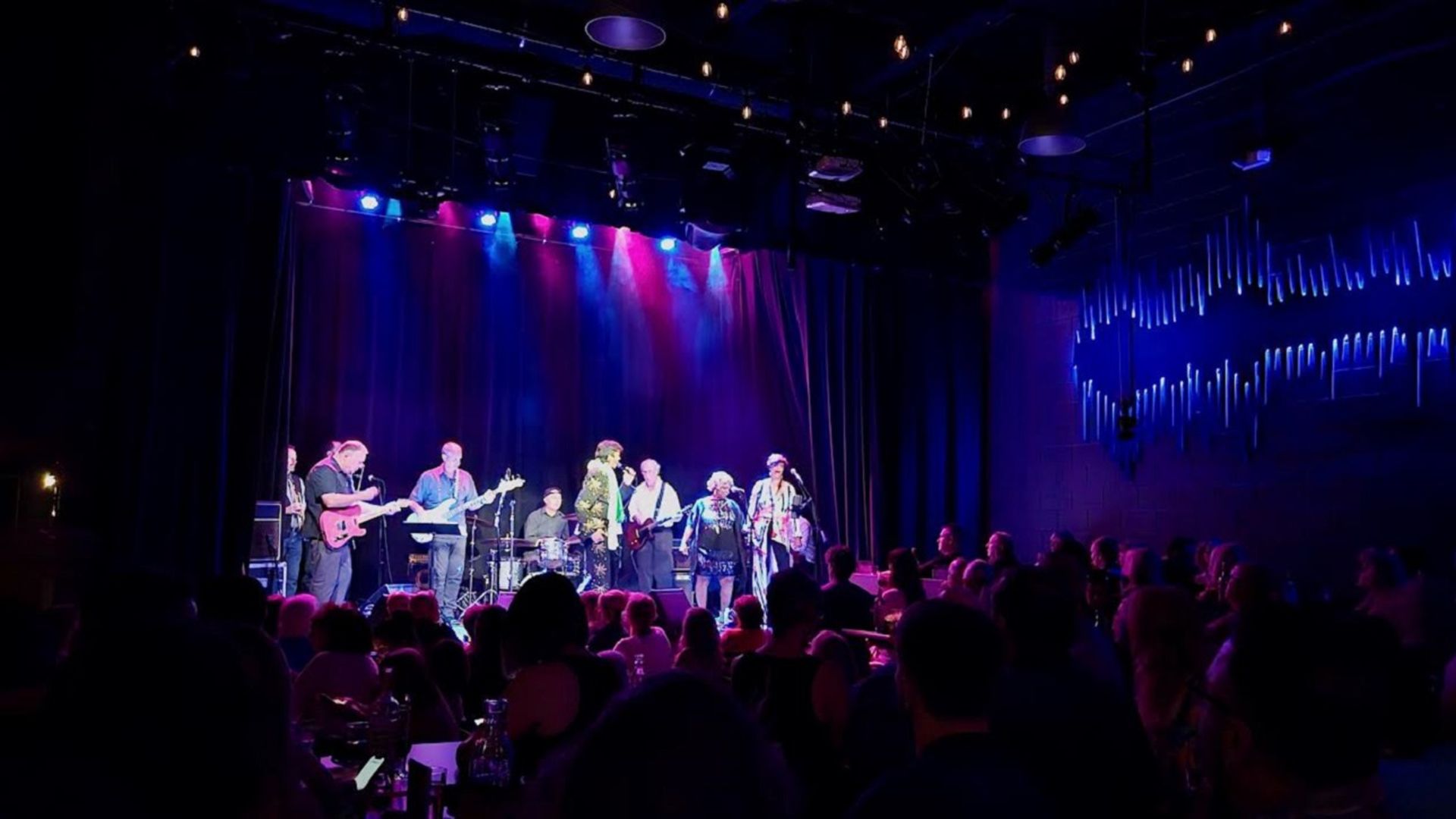 A view of a concert stage at Natalie's Grandview.