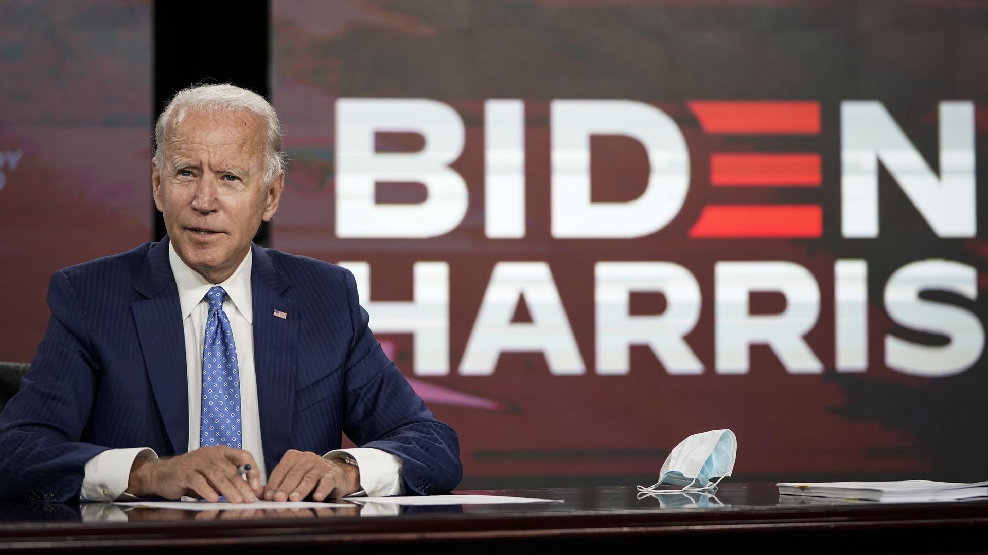 Joe Biden speaking on Aug. 14 in Wilmington, Delaware.