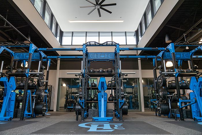 Charlotte FC weight room