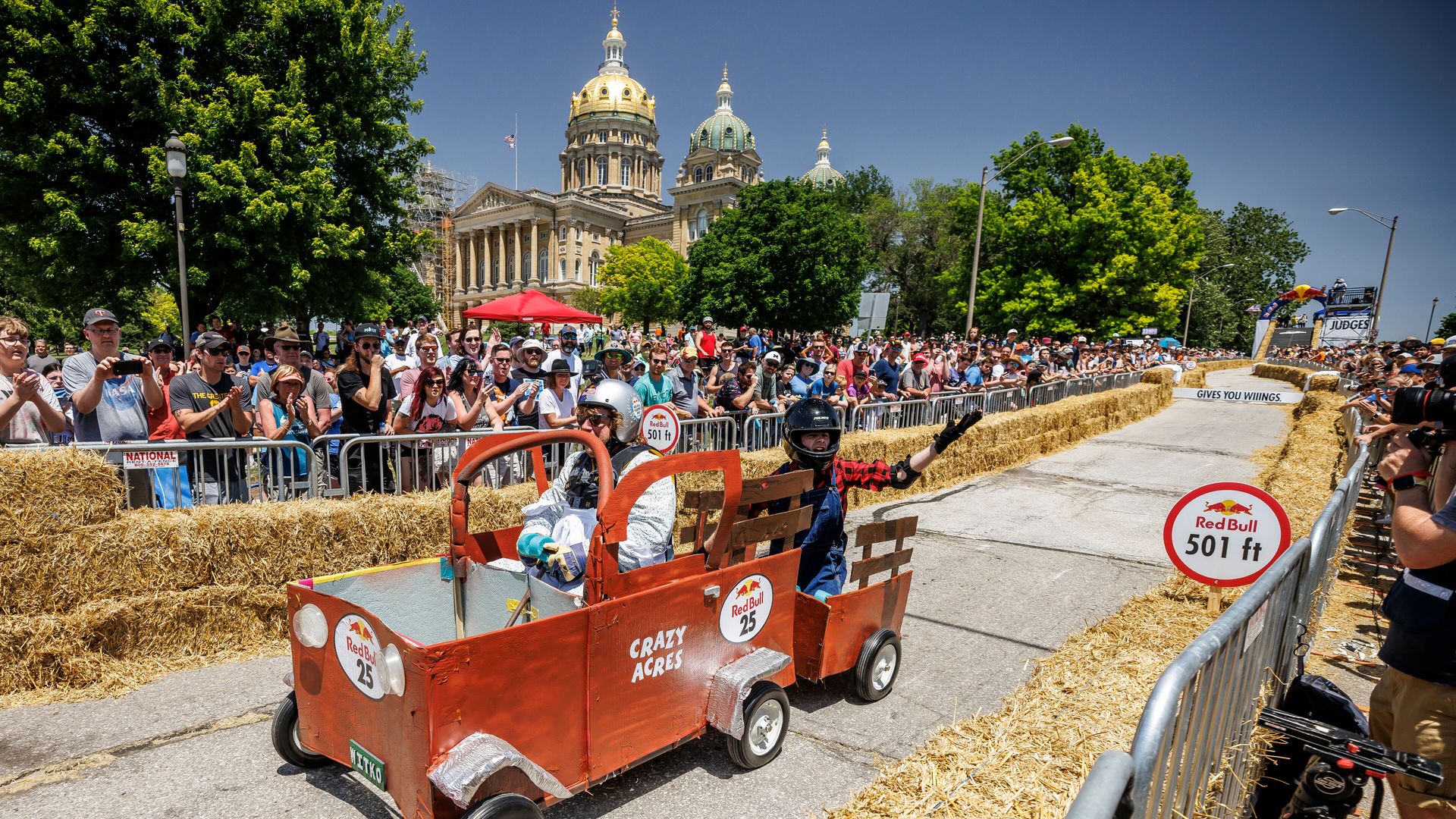 A photo of a Red Bull Soapbox.