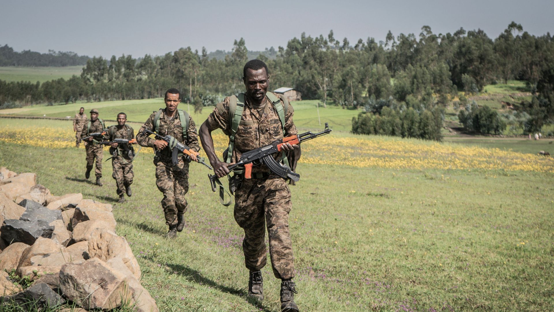 Ethiopian National Defence Forces (ENDF) soldiers