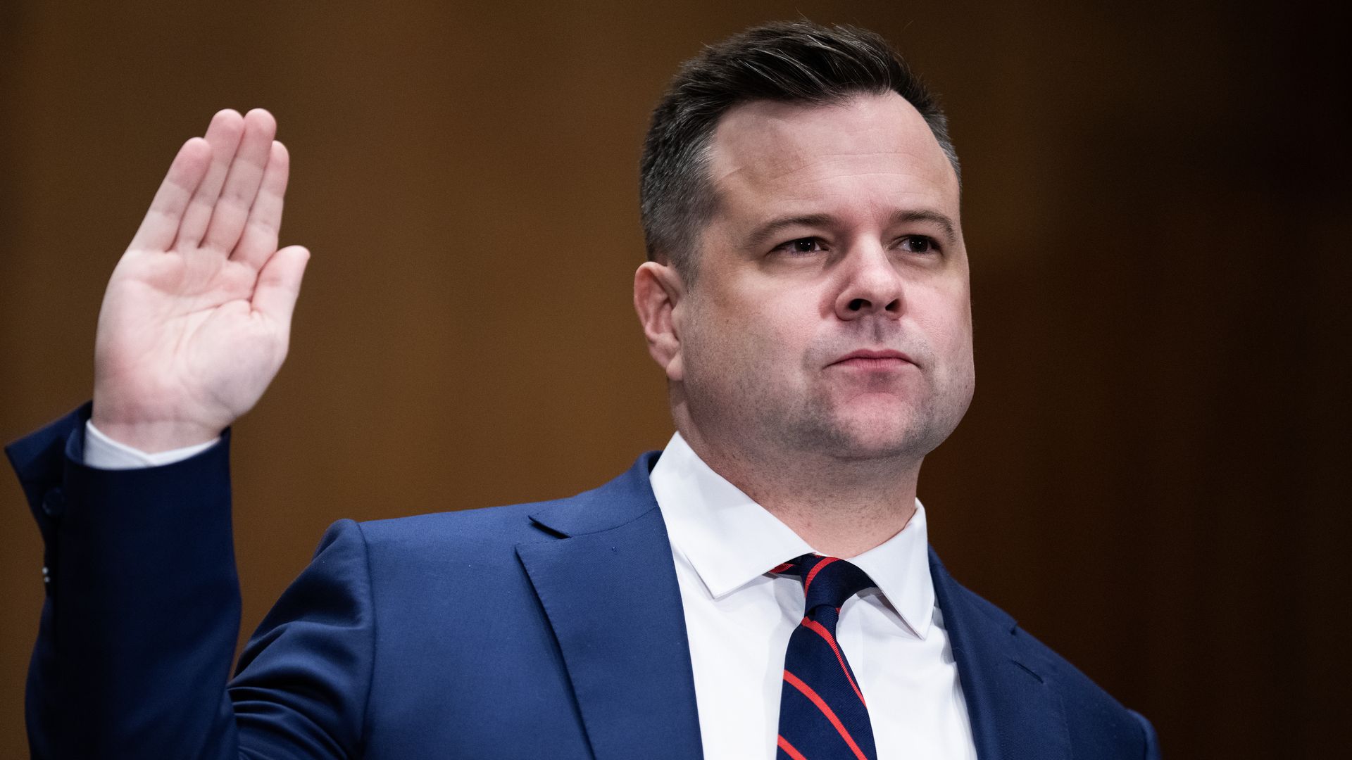Bill Pulte at a Senate confirmation hearing in February.