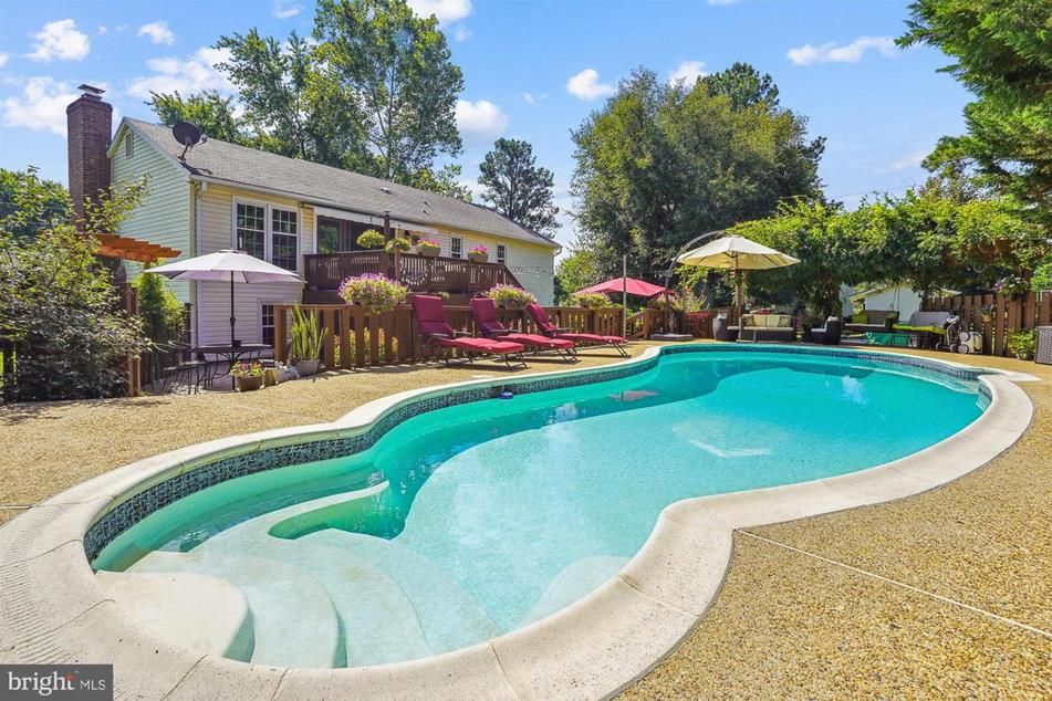 A backyard pool.