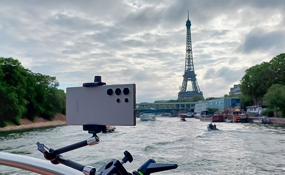 The Samsung Galaxy S24 Ultra will capture live video footage from boats on the Seine during today's opening ceremony.