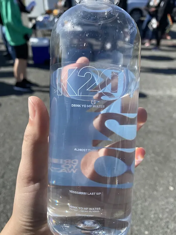 DaBaby's water
