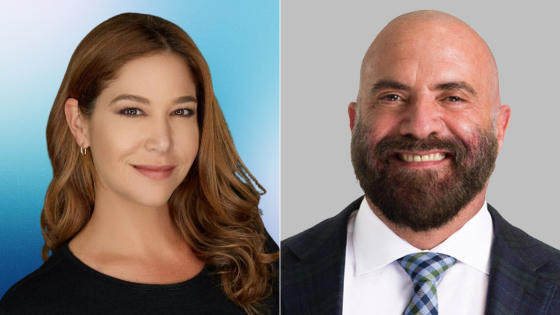 Miami District 2 Commission candidates Sabina Covo and Damian Pardo.