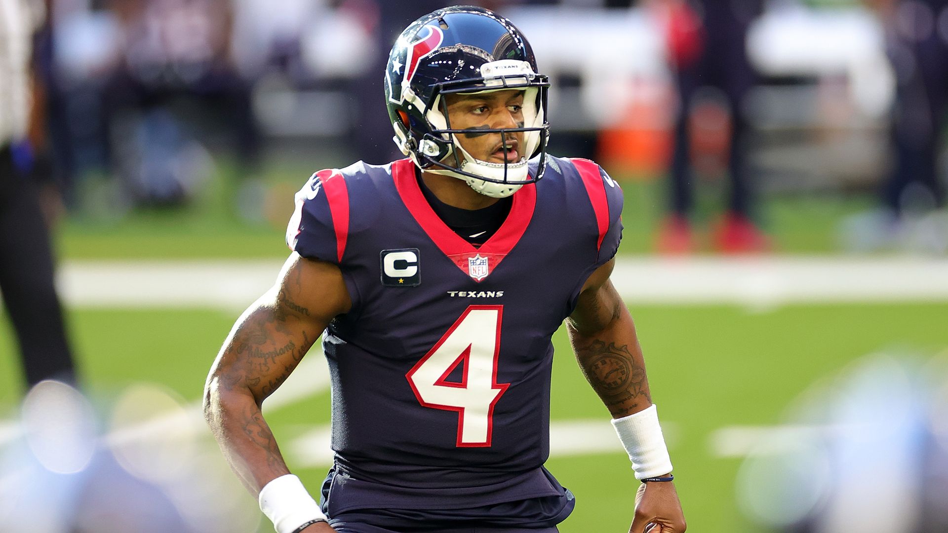 Deshaun Watson during a game against the Tennessee Titans on Jan. 3 in Houston, Texas.