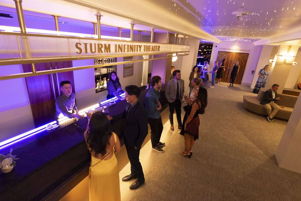 The renovated Sturm Infinity Theater lobby.