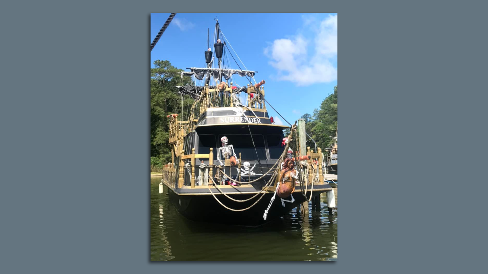 Virginia fireman selling pirate ship-themed house boat for $49,000