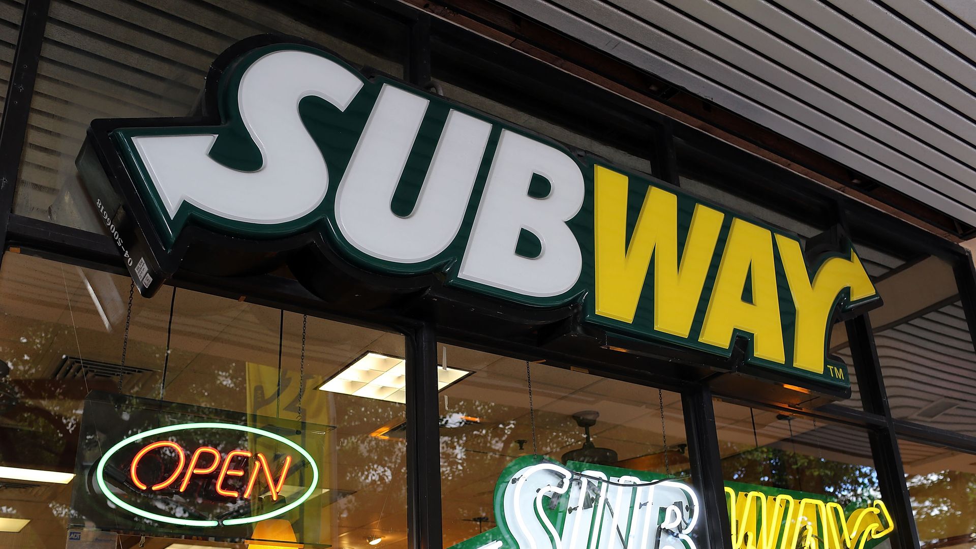 Image of a Subway sign