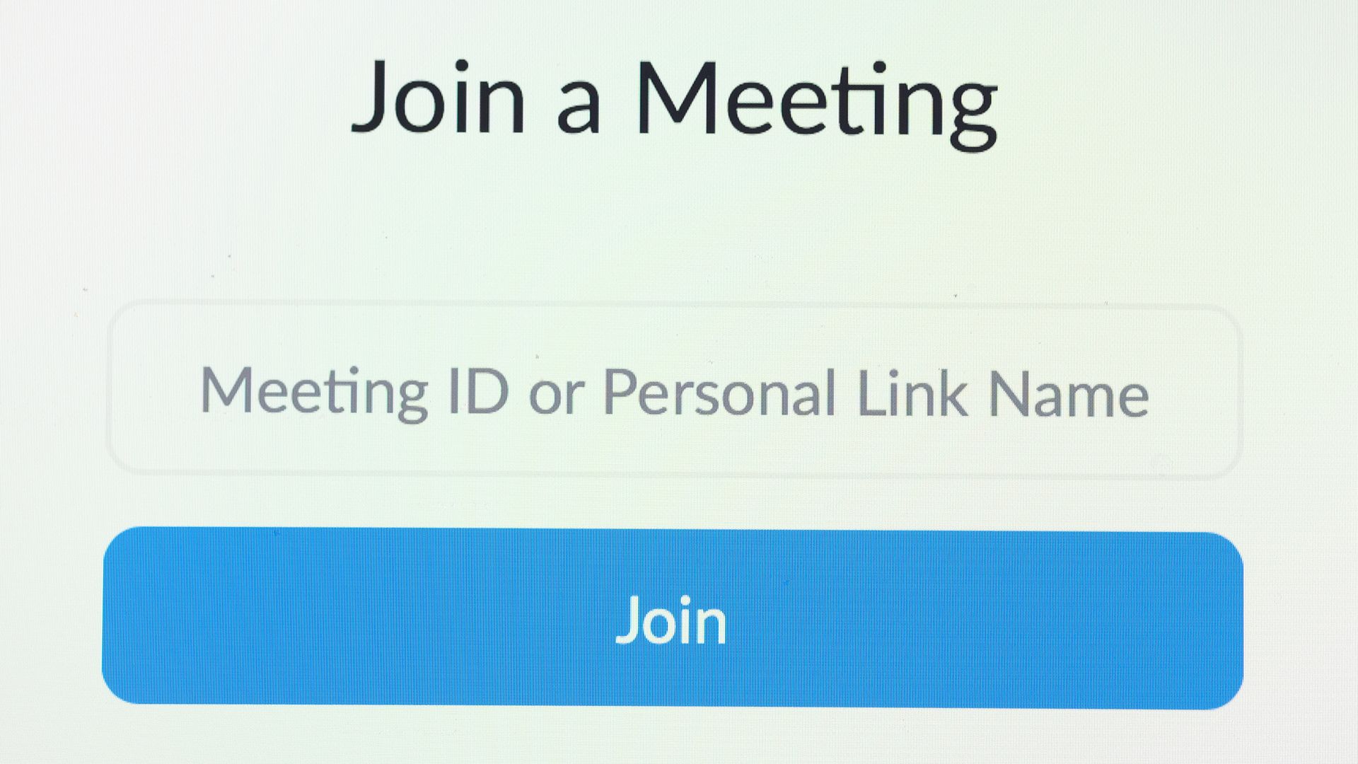 join a zoom meeting homepage