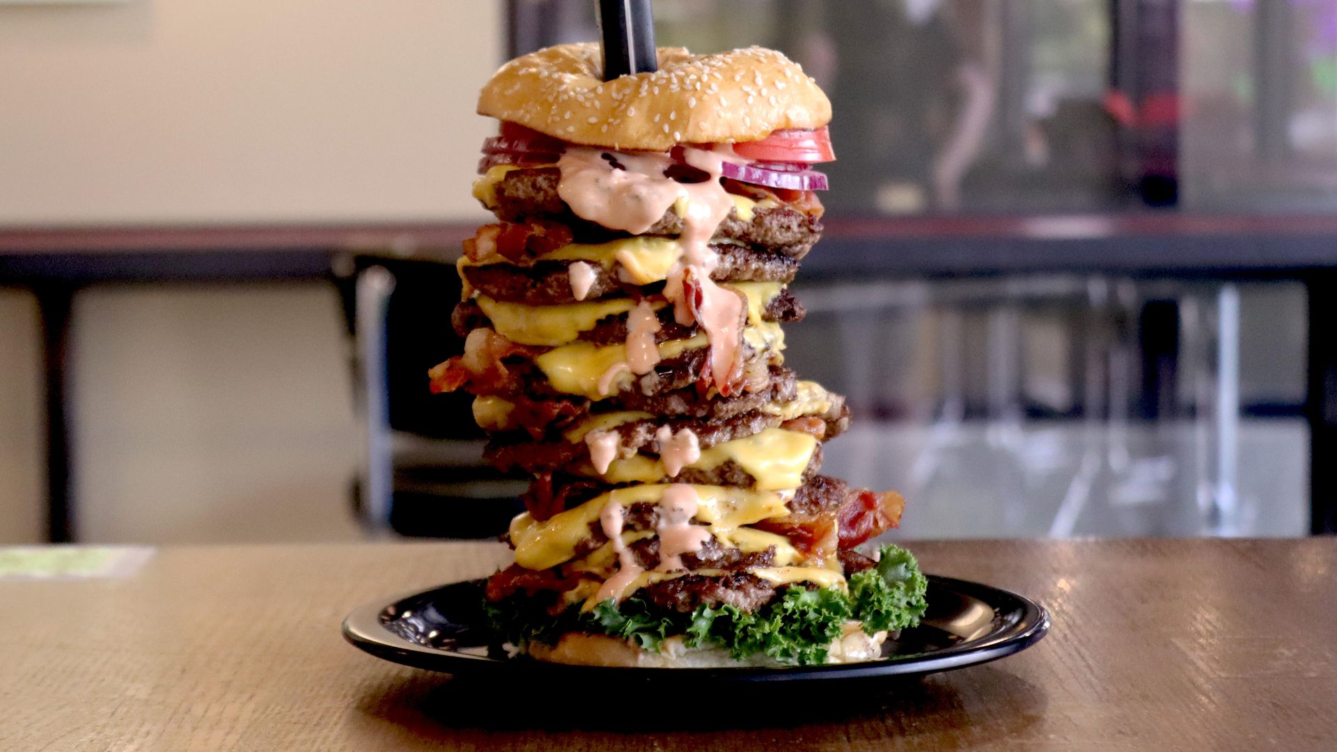 A photo of a burger.