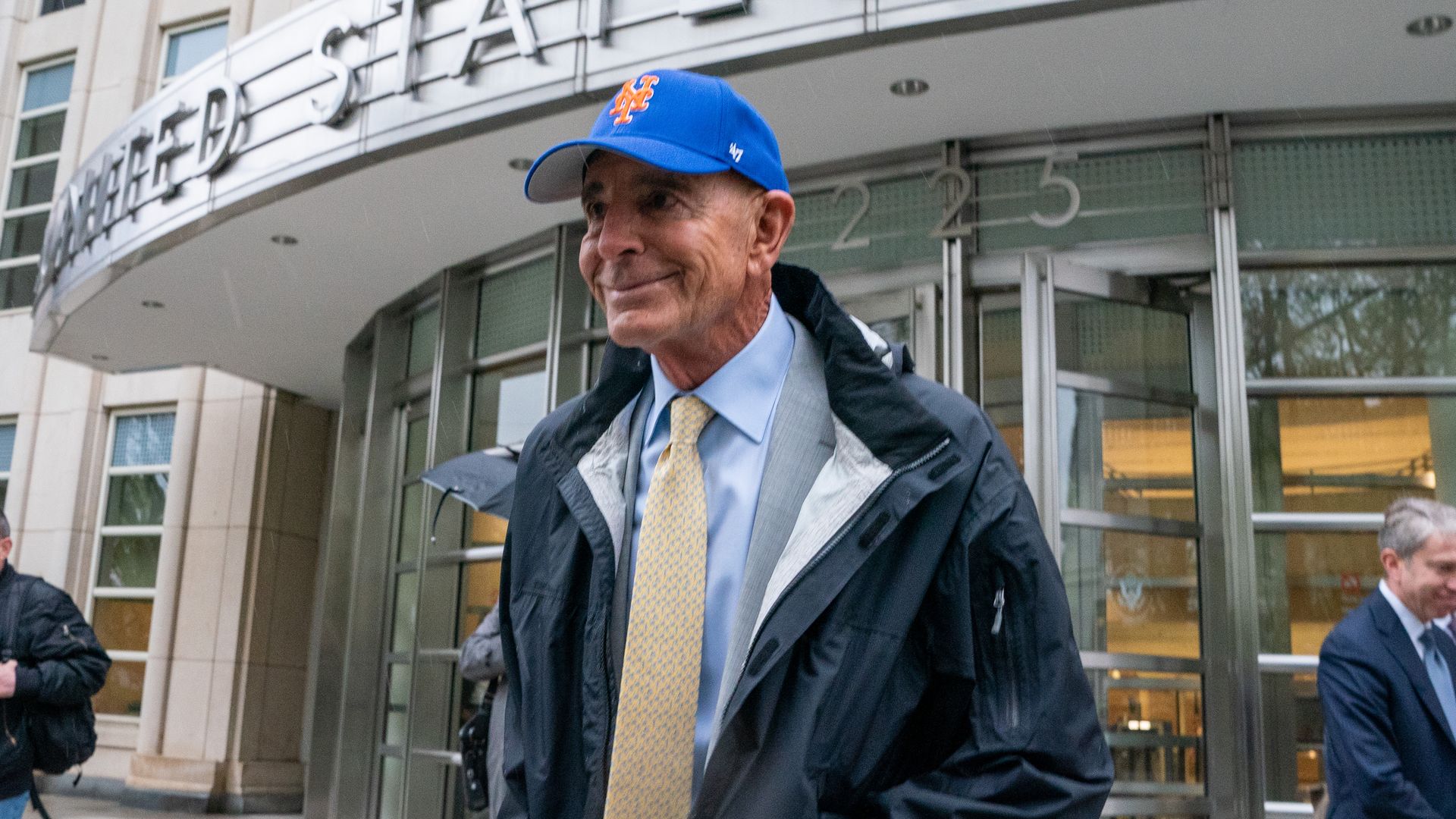 Tom Barrack Jr., founder of Colony Capital Inc., departs from criminal court in New York, US.