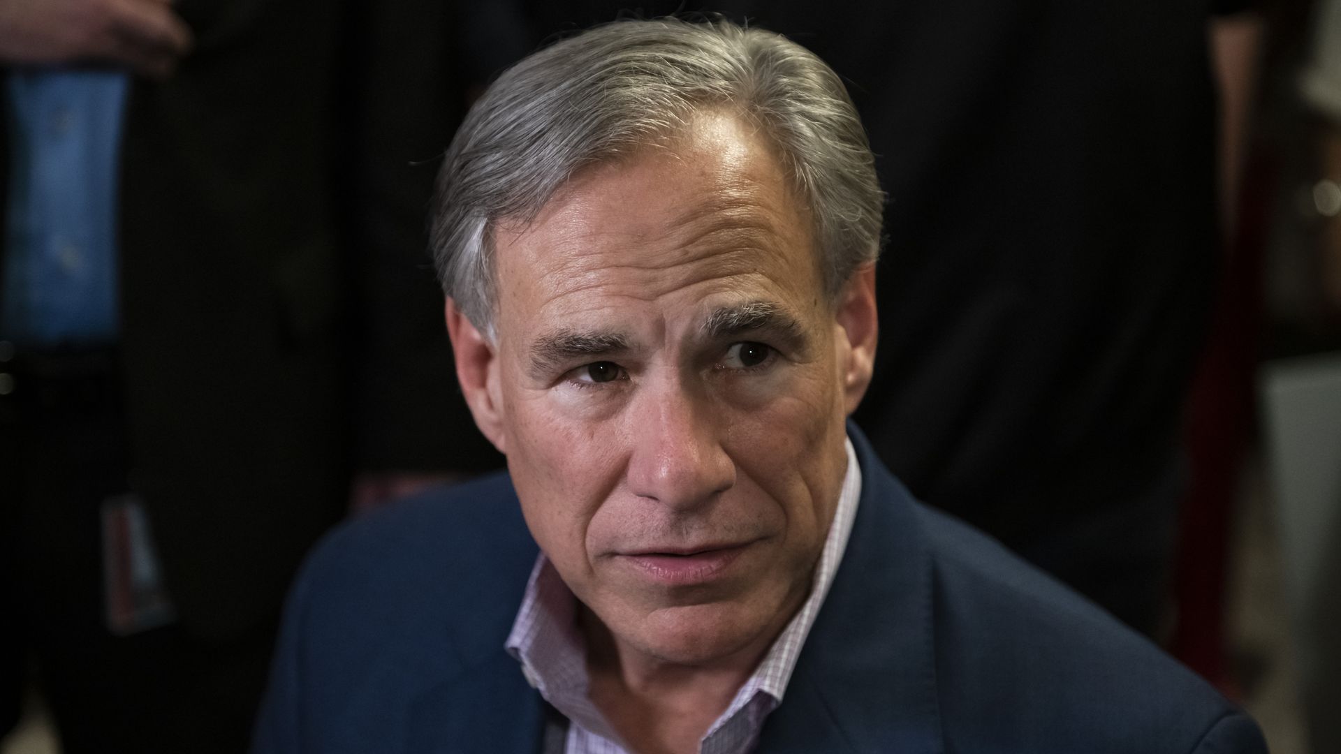 Greg Abbott, governor of Texas, speaks during a Get Out The Vote campaign event in Beaumont, Texas, U.S., on Thursday, Feb. 17, 2022.