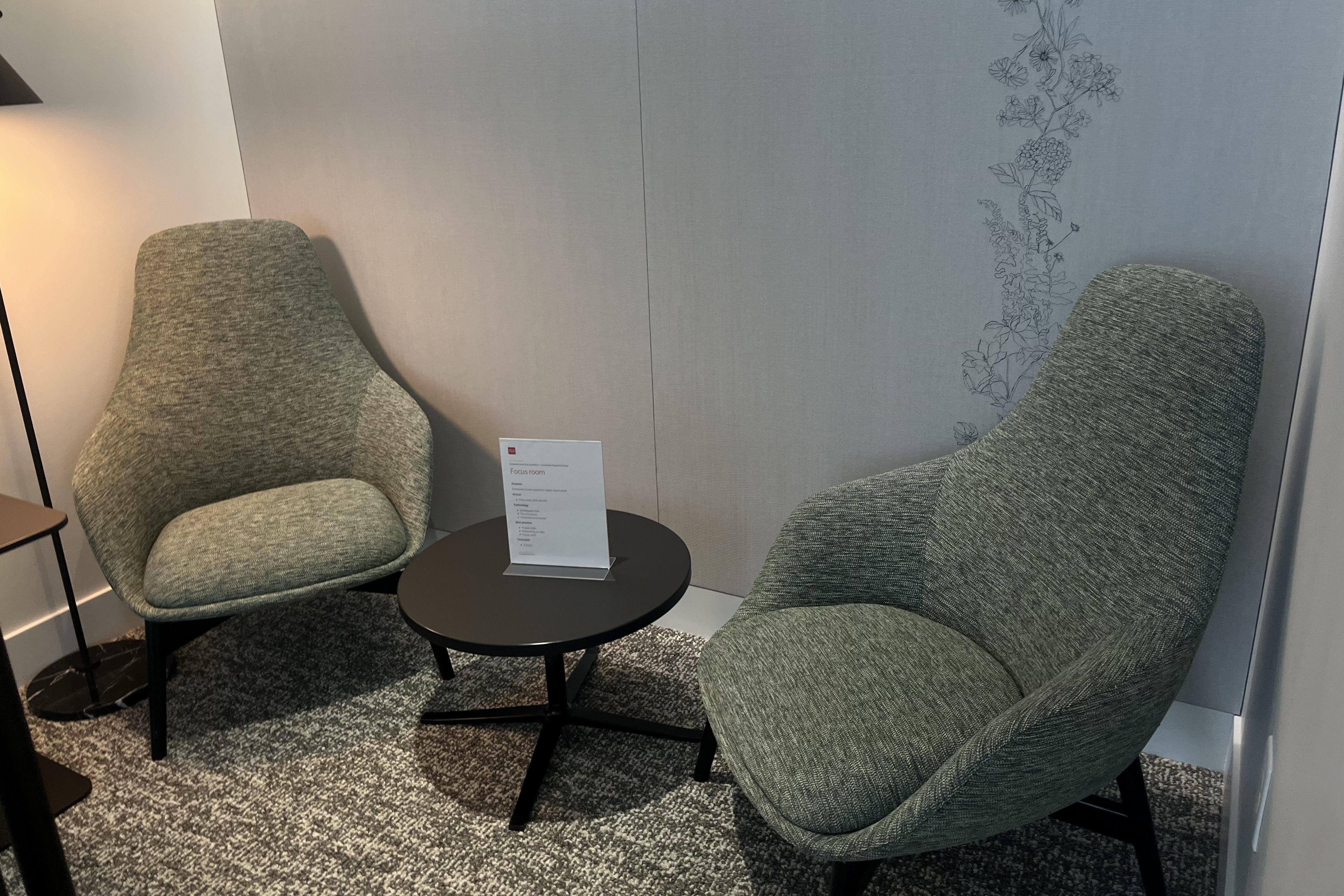 Chairs and small table