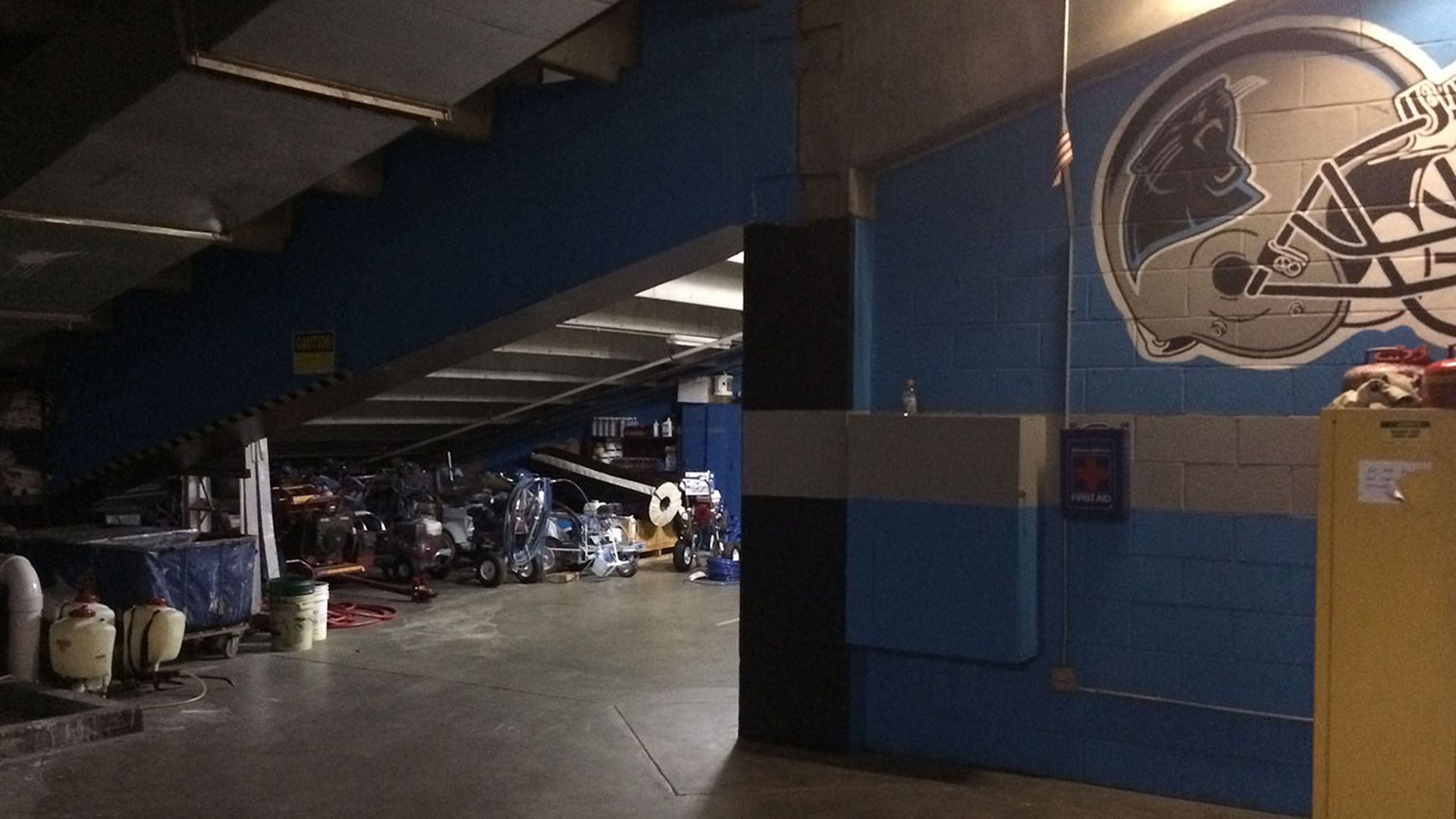underneath bank of america stadium