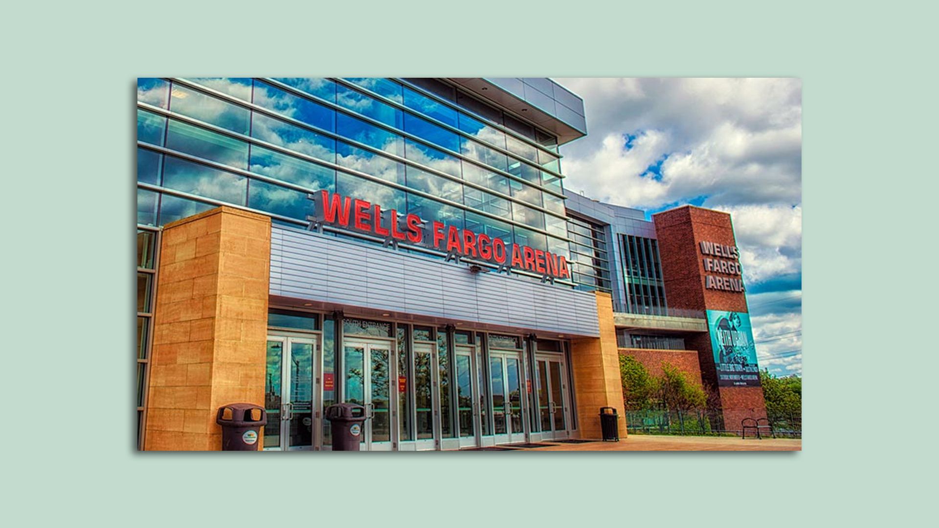 A photo of Wells Fargo Arena.