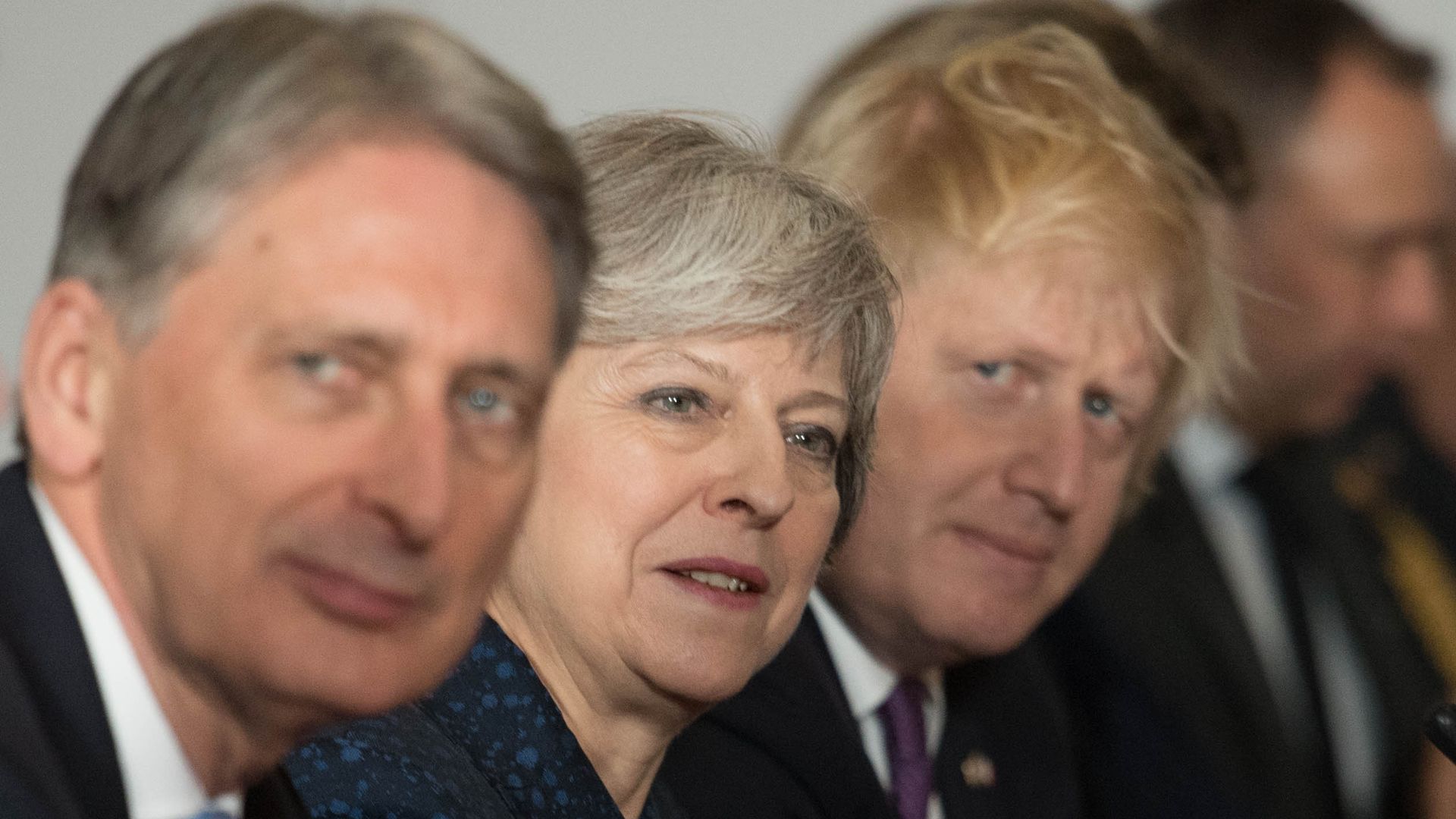Philip Hammond, Theresa May and Boris Johnson